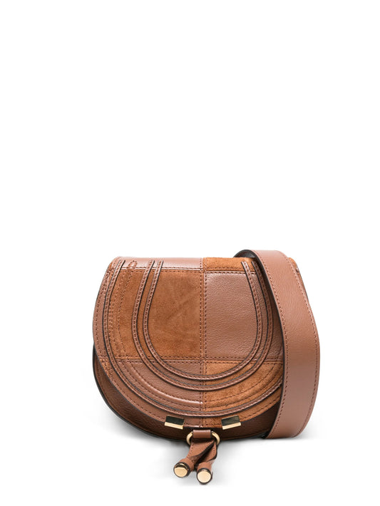 suede grained leather marcie crossbody bag