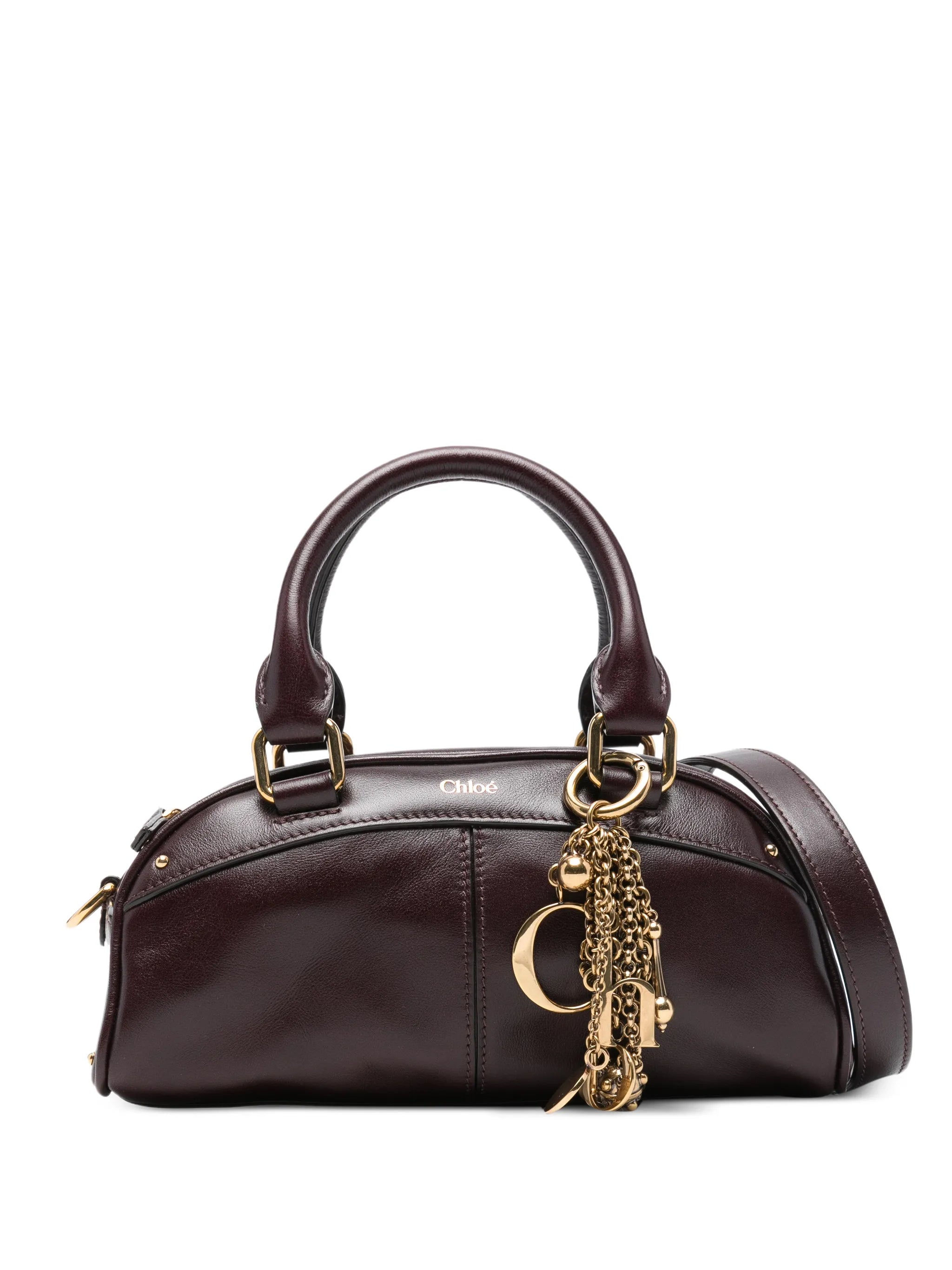 small charm bowling handbag