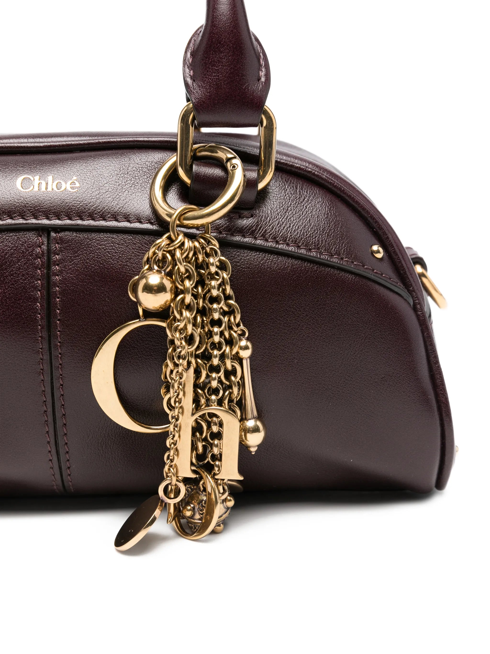 small charm bowling handbag