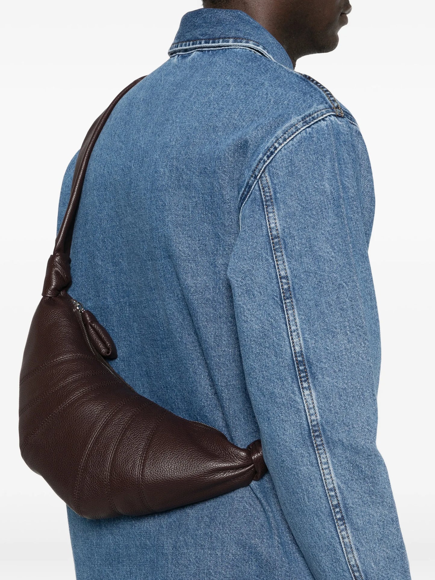 small Croissant knotted shoulder bag