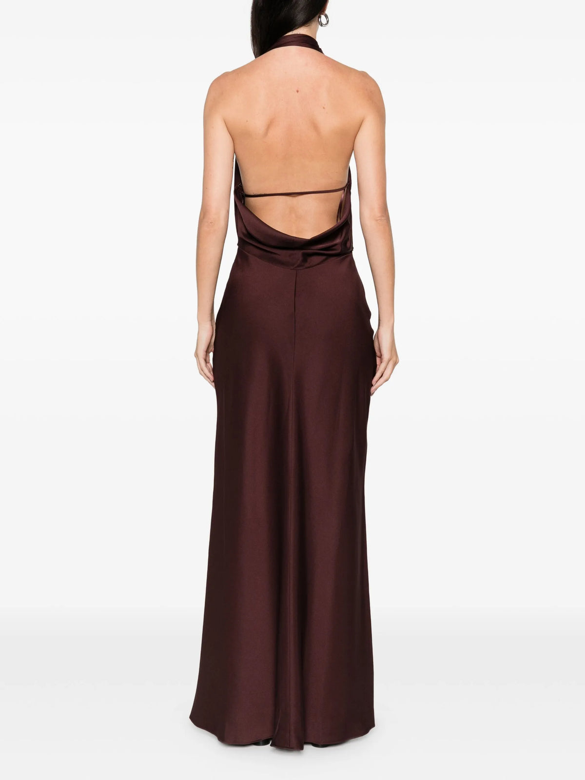 Reannon draped satin gown