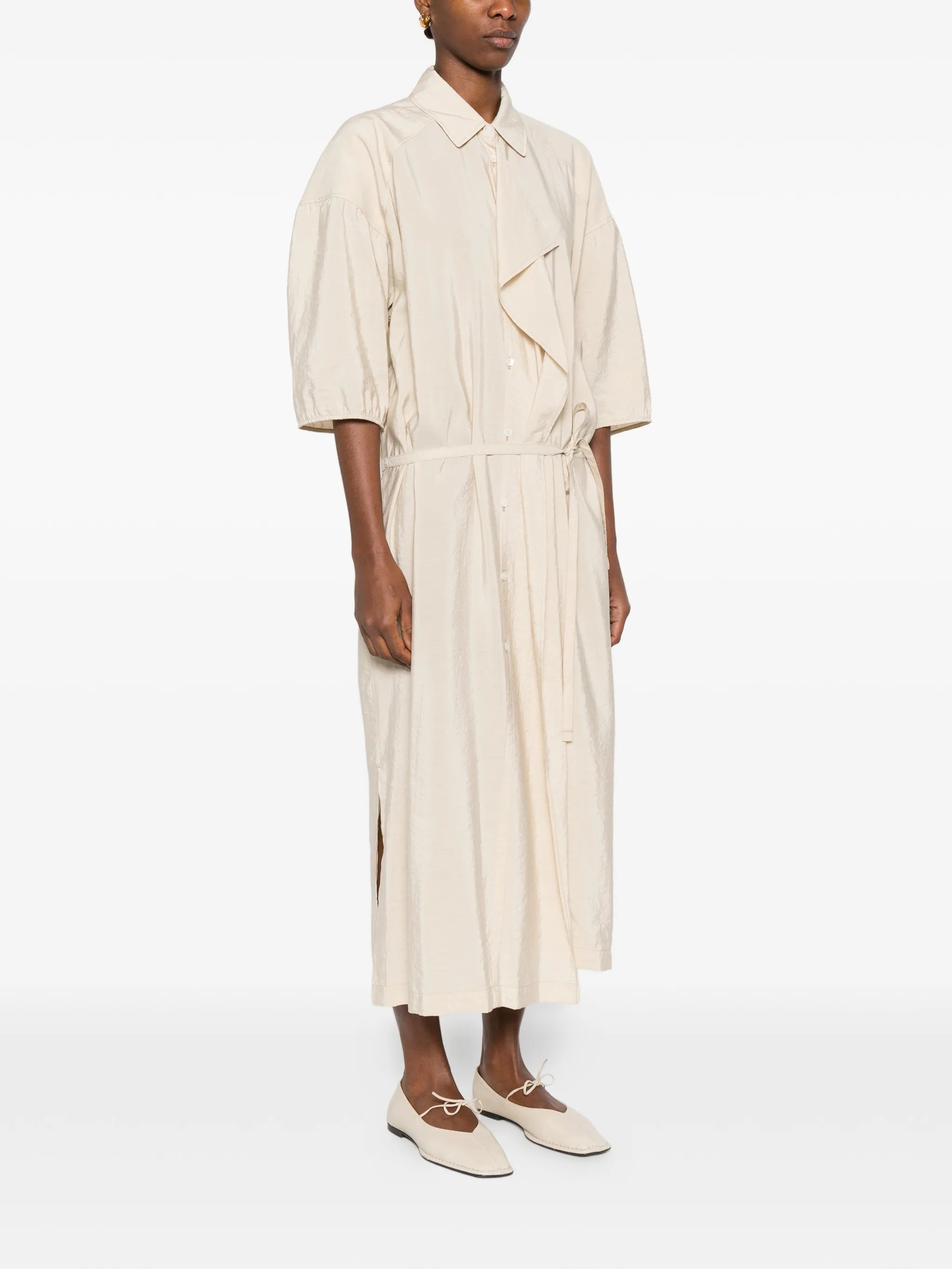 asymmetrical shirt dress