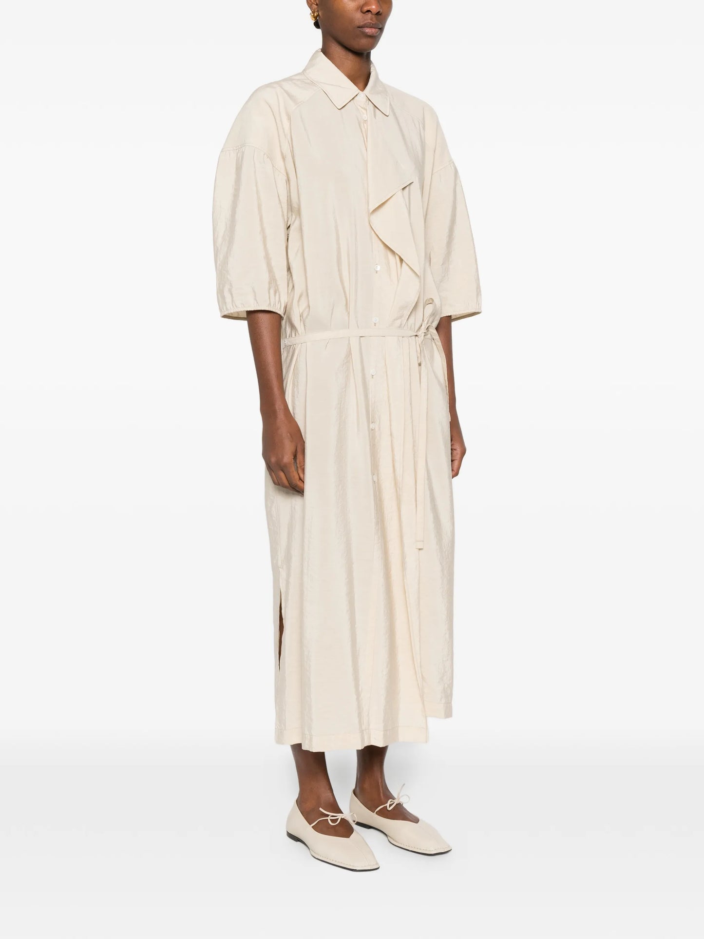 asymmetrical shirt dress