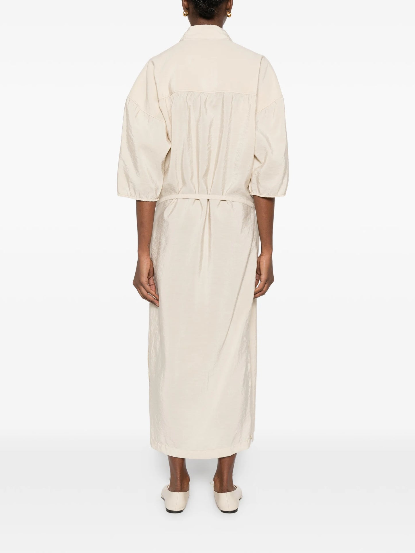 asymmetrical shirt dress