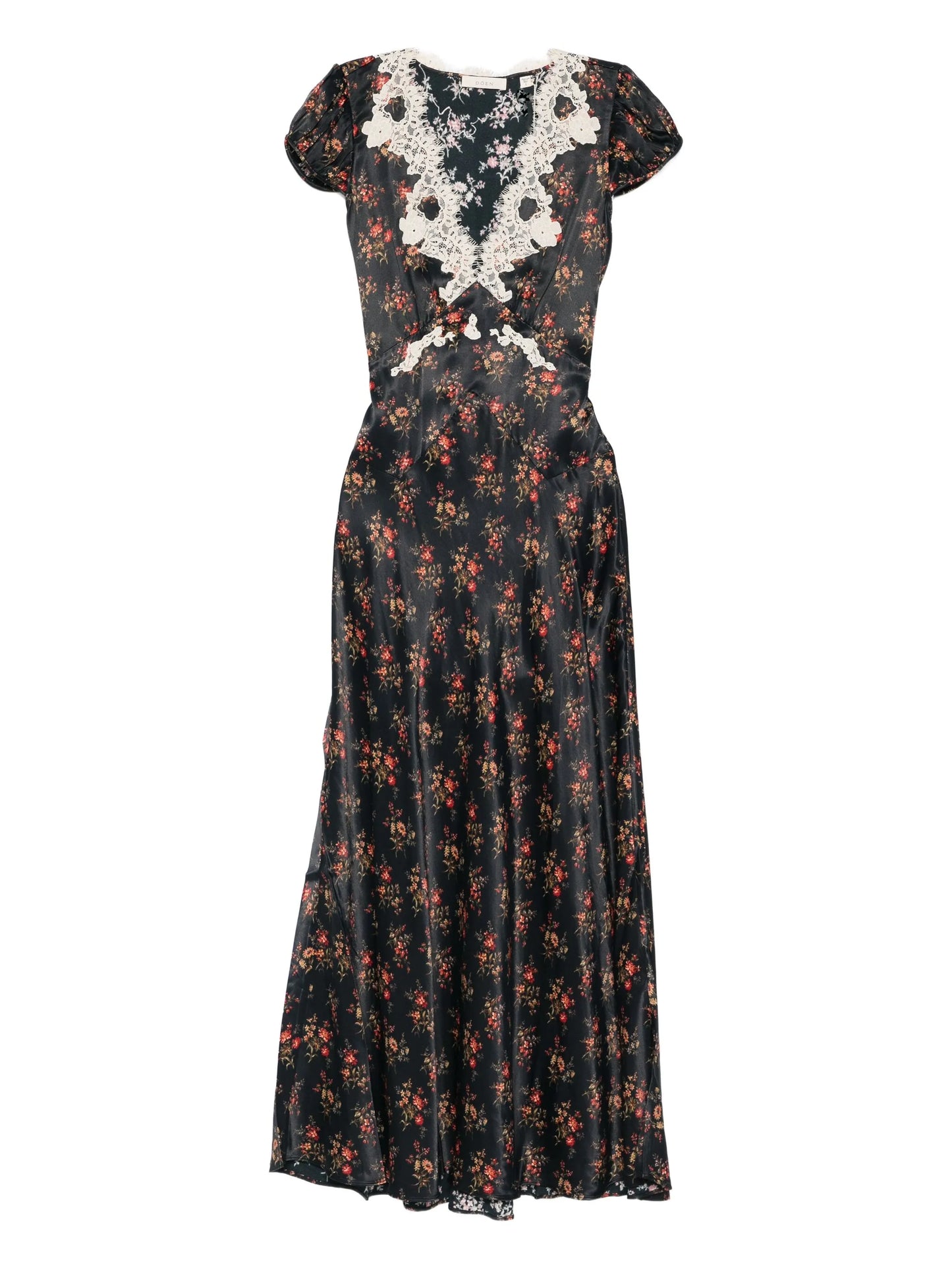 Coraline lace flower midi dress