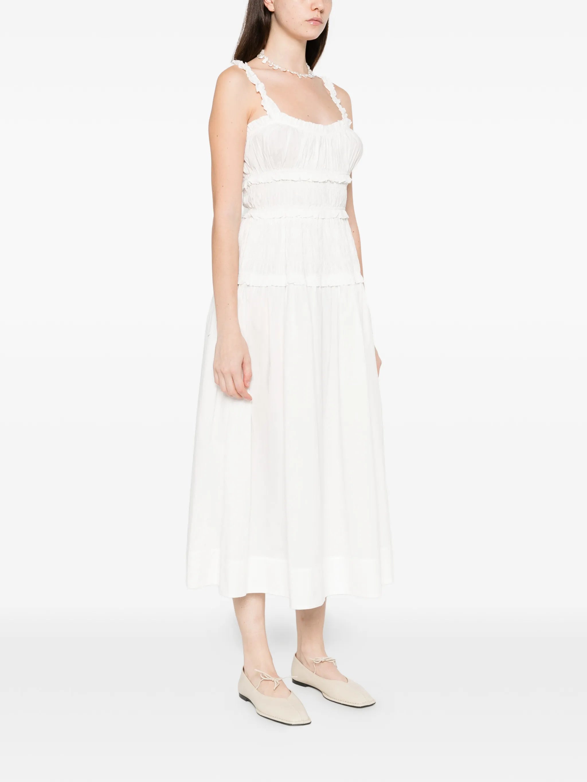 scoop neck Marianne midi dress