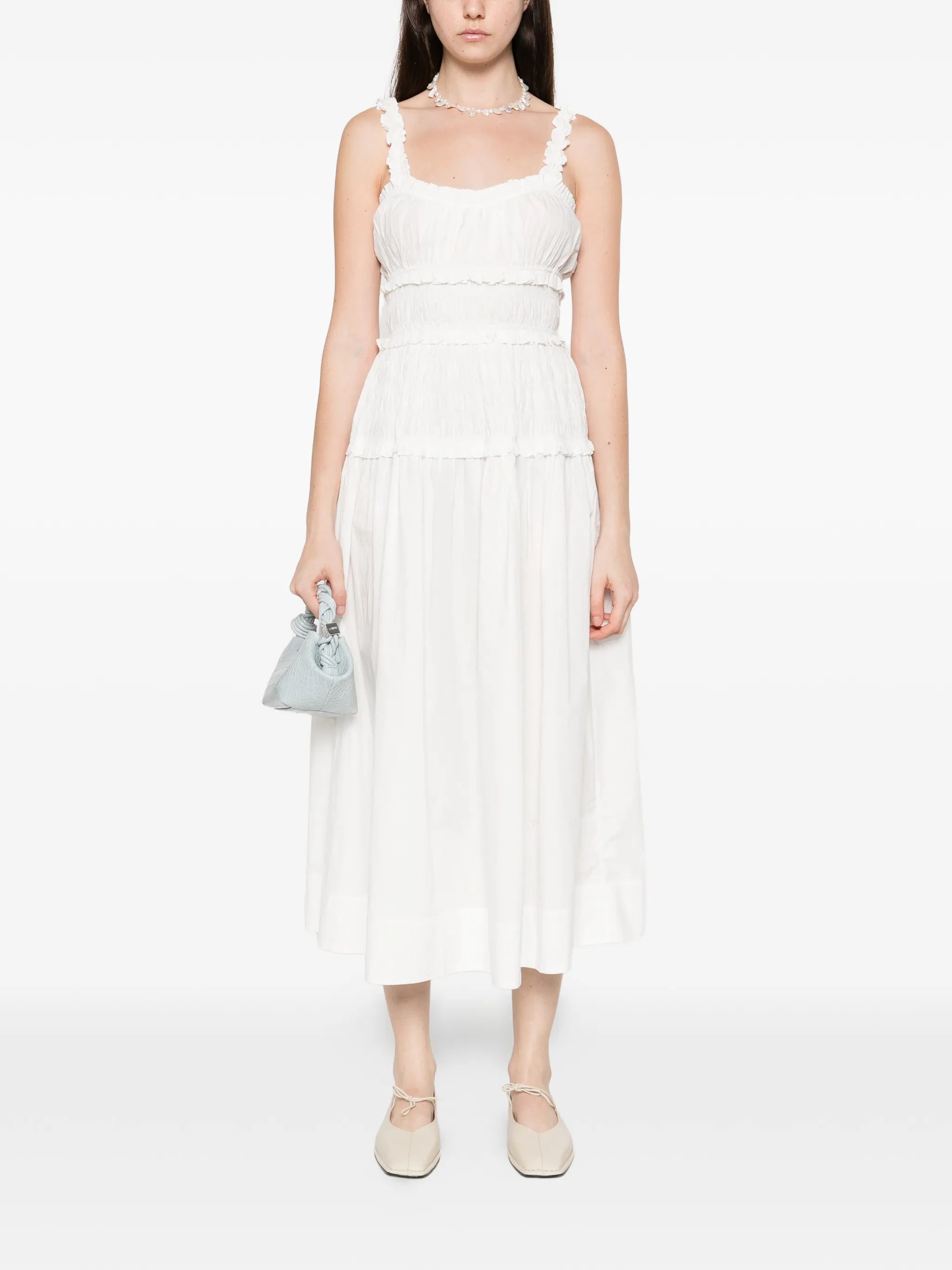 scoop neck Marianne midi dress