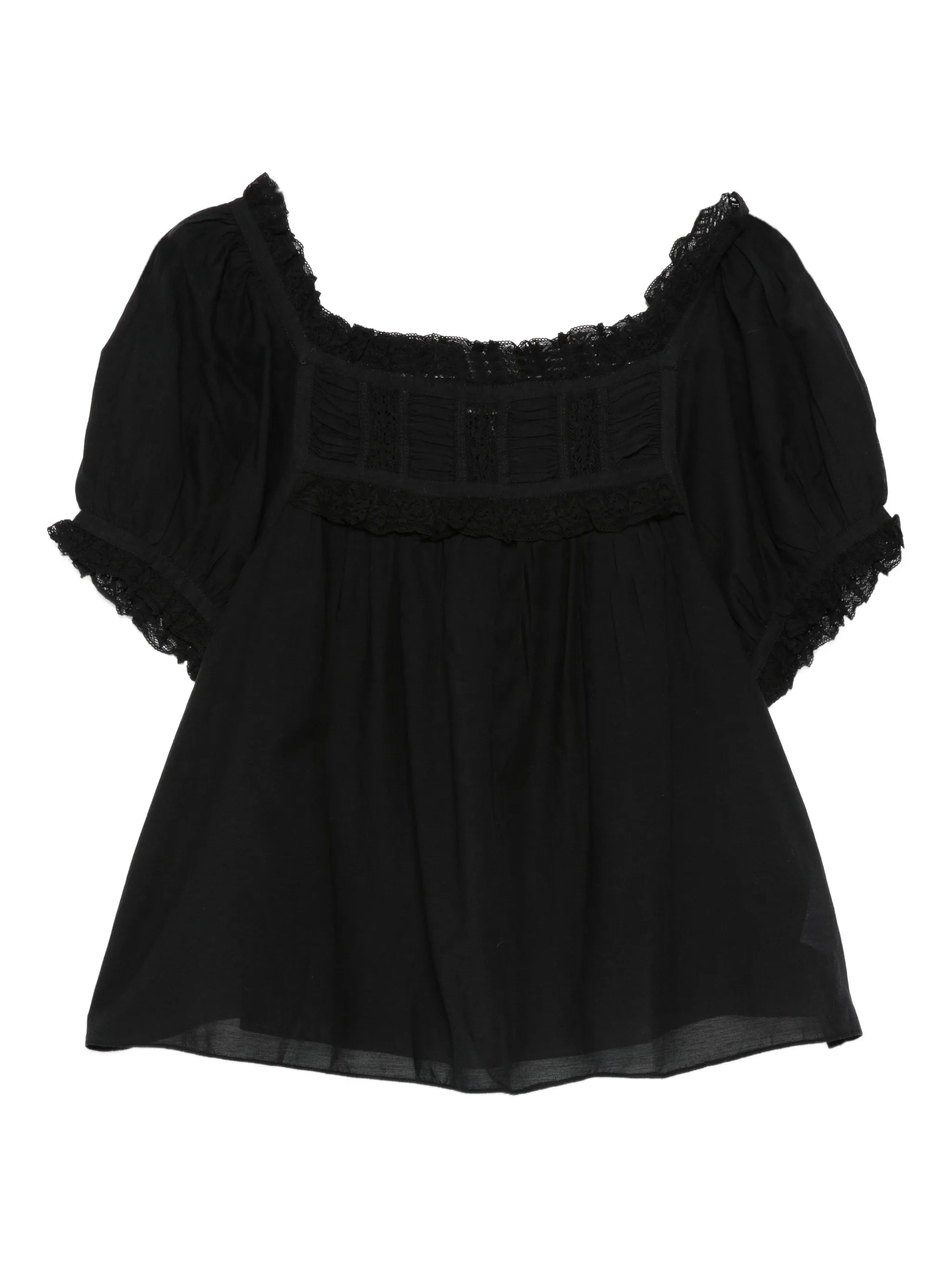 Frances ruffled detail top