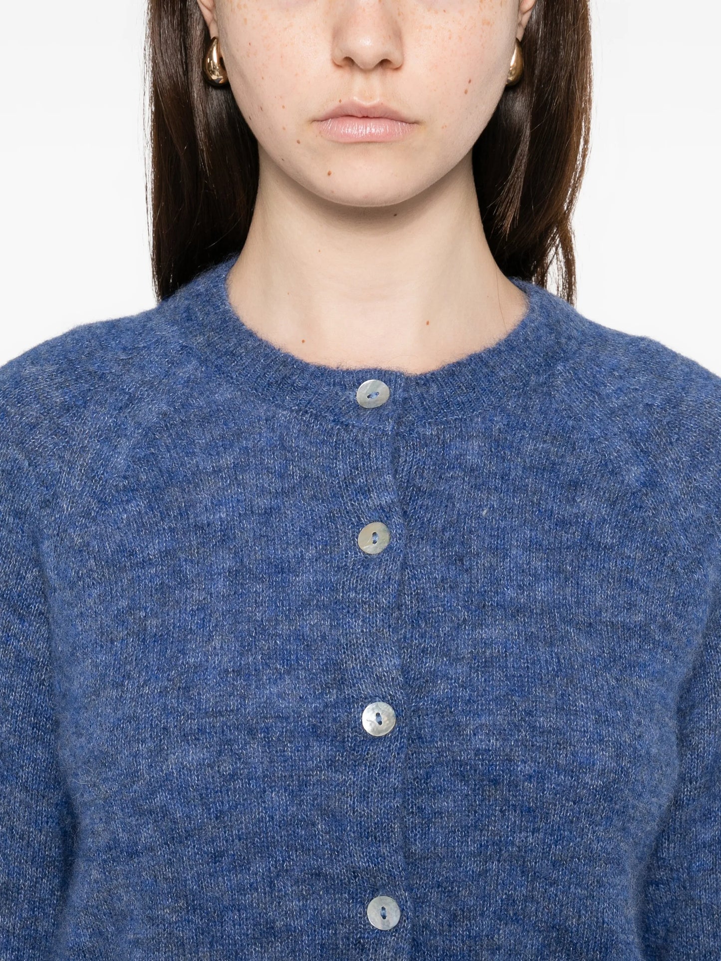 puff-sleeves cardigan