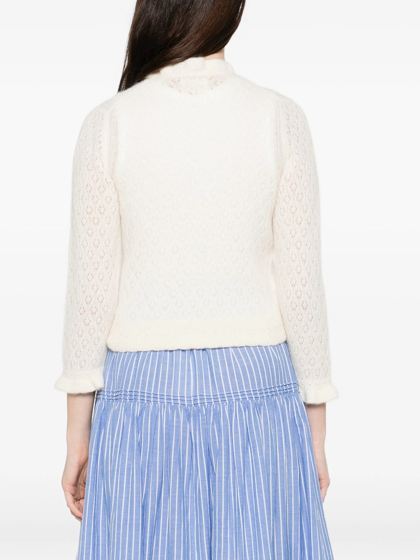 Claudie  frills perforated cardigan