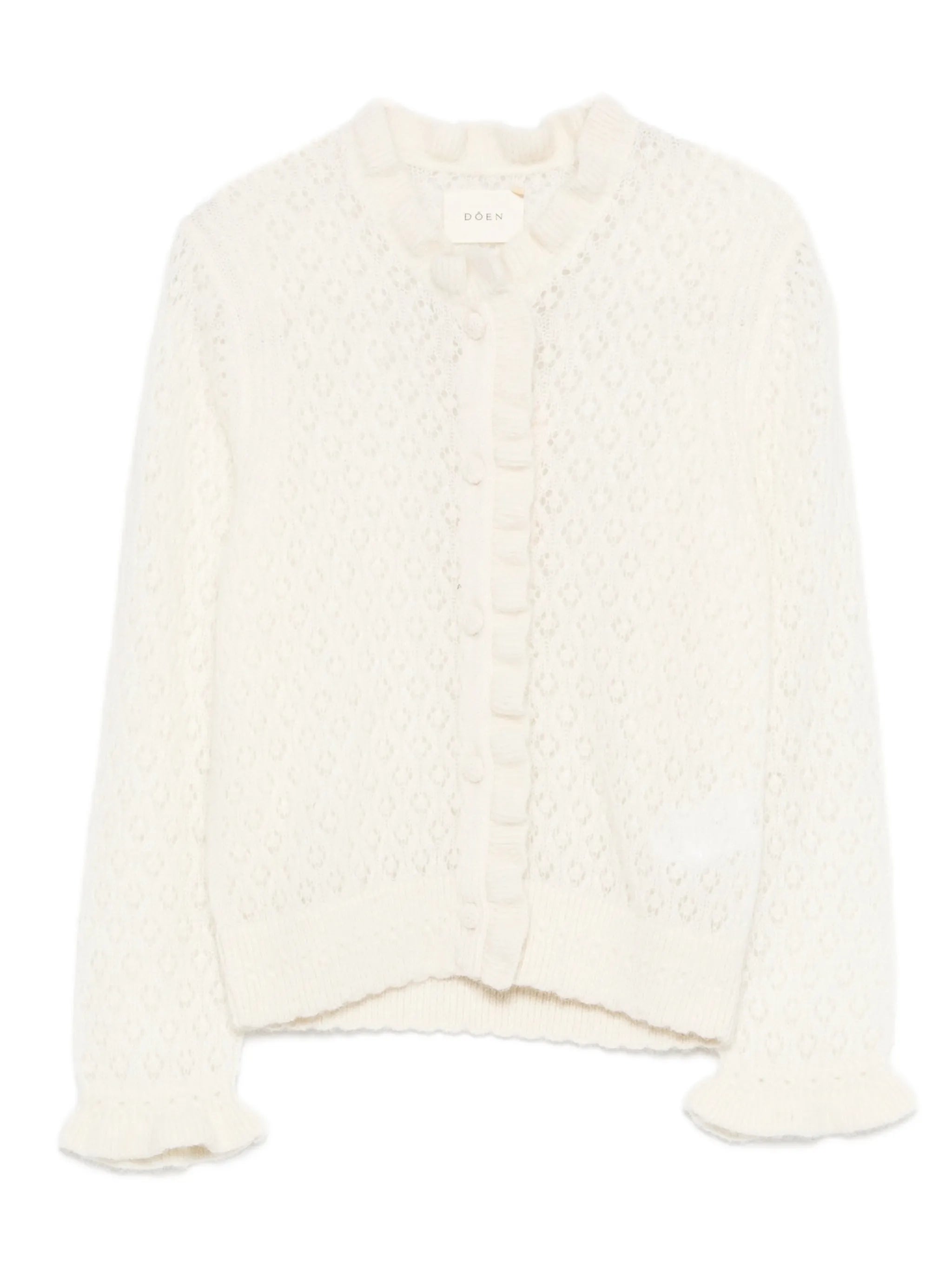 Claudie  frills perforated cardigan