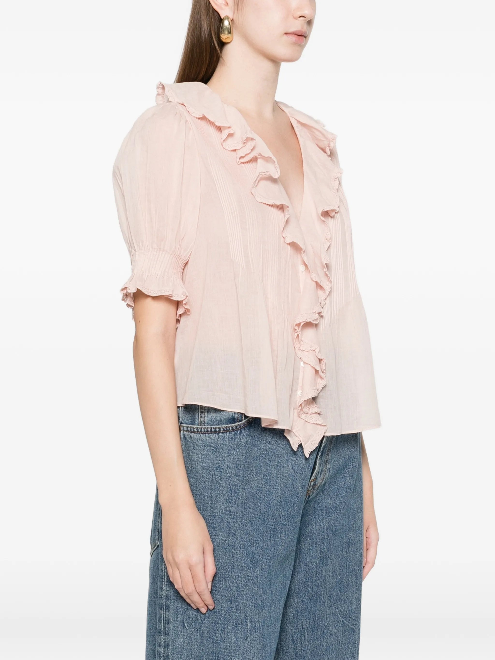 Henri ruffled top