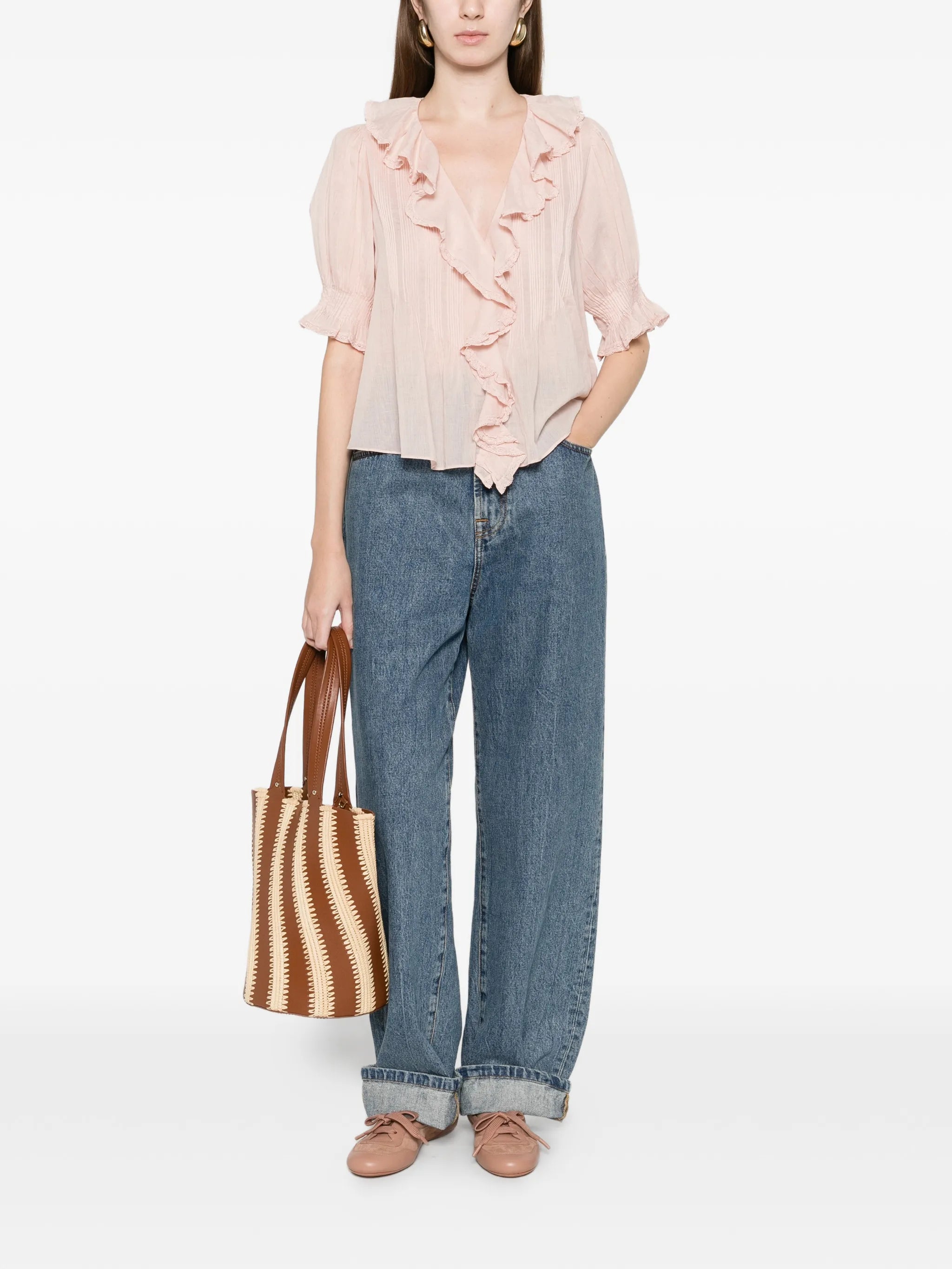Henri ruffled top