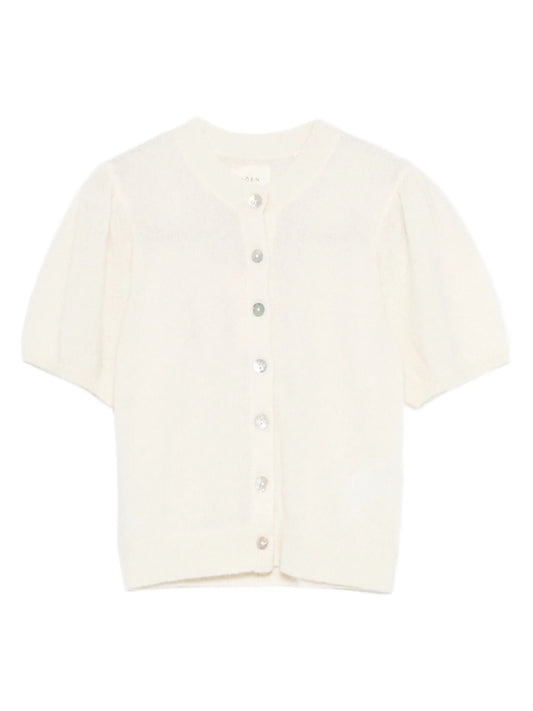 Anisa puff-sleeves cardigan