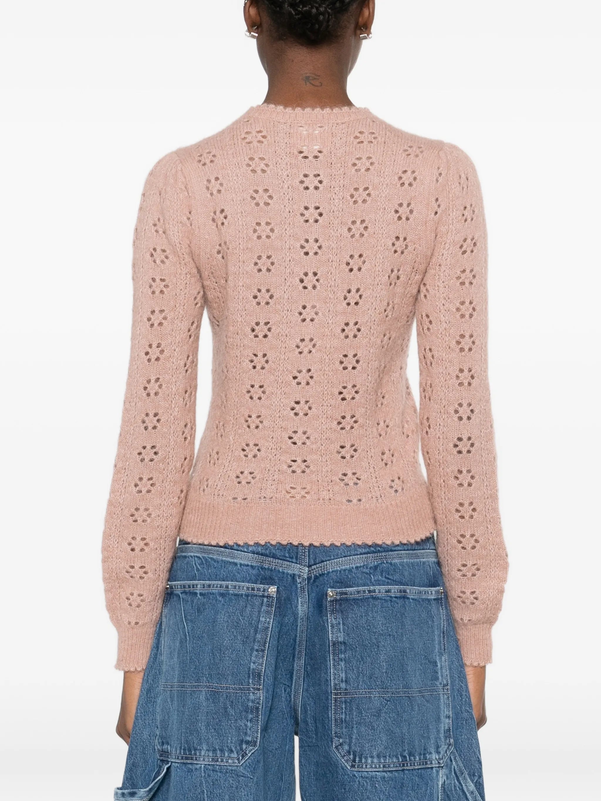 Emory open-work knitted cardigan