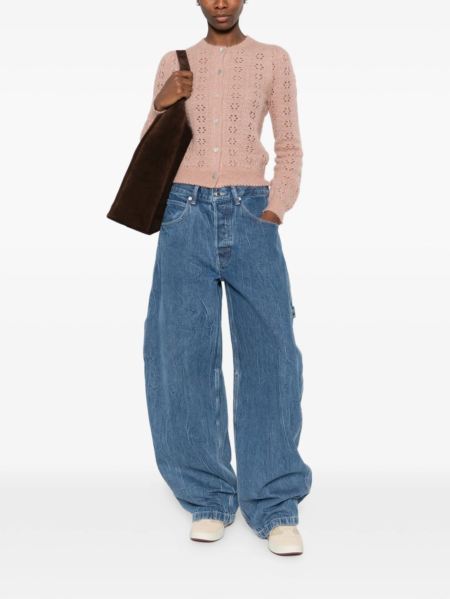 Emory open-work knitted cardigan