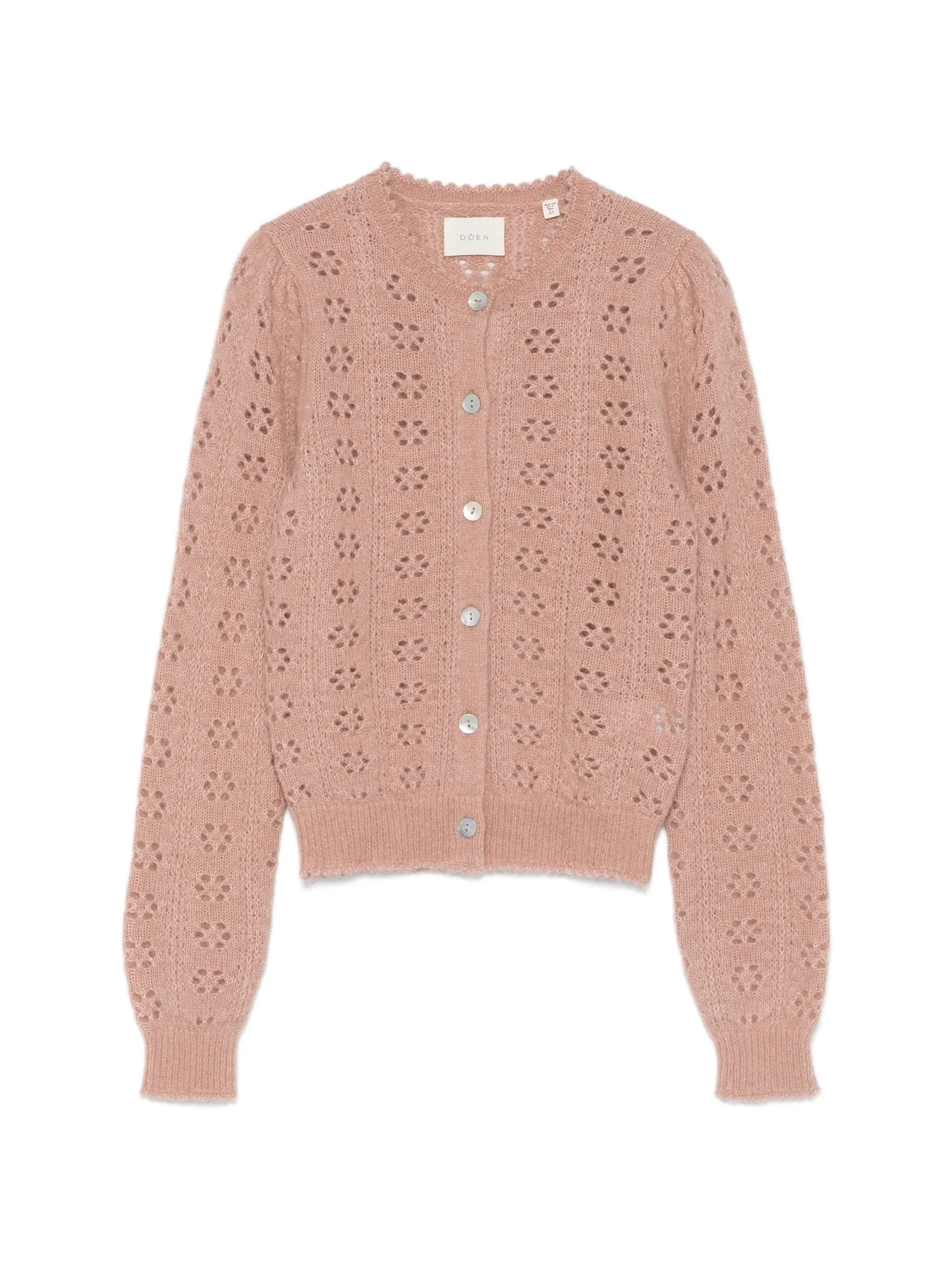 Emory open-work knitted cardigan