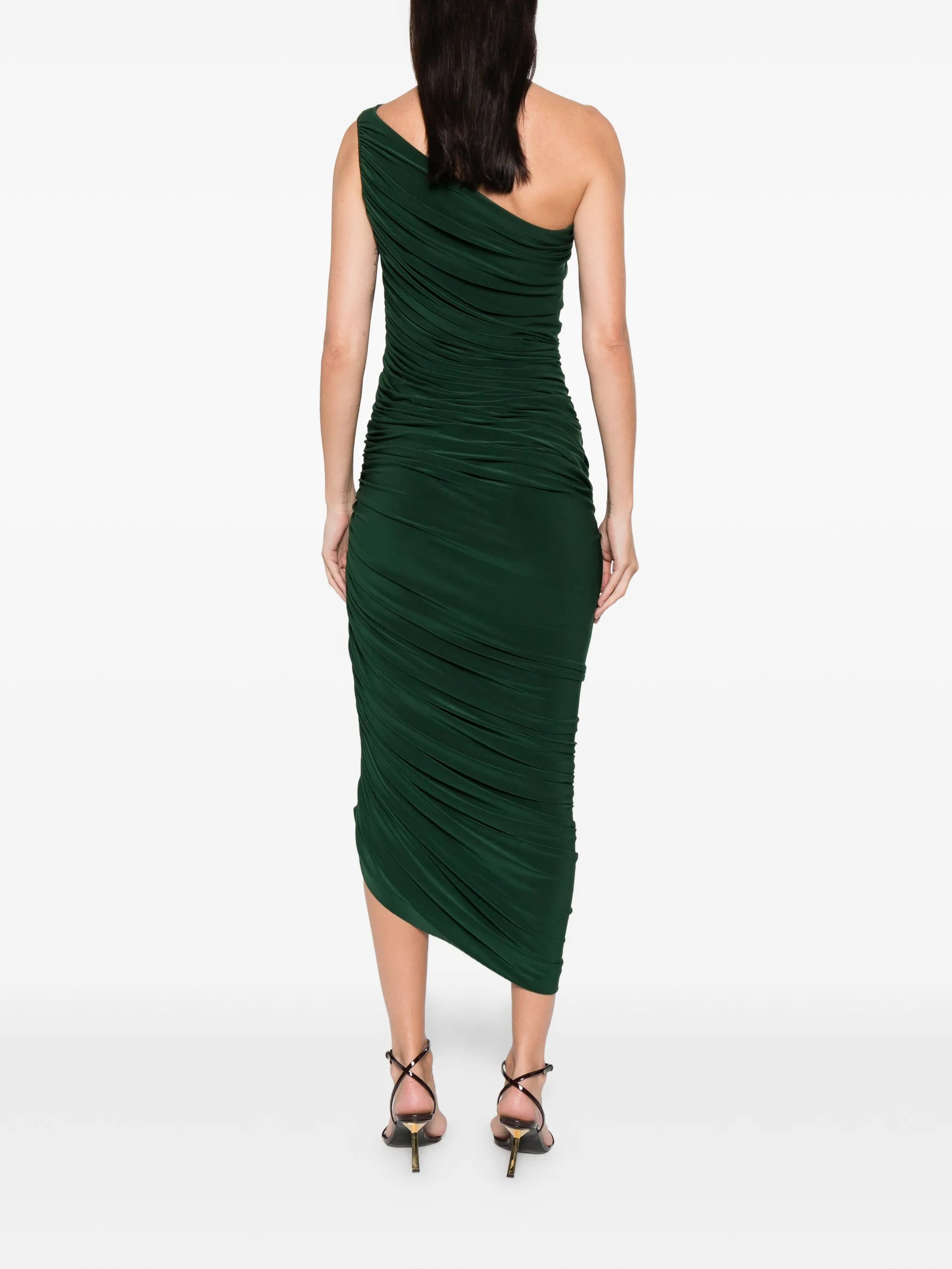 Diana one-shoulder draped midi dress