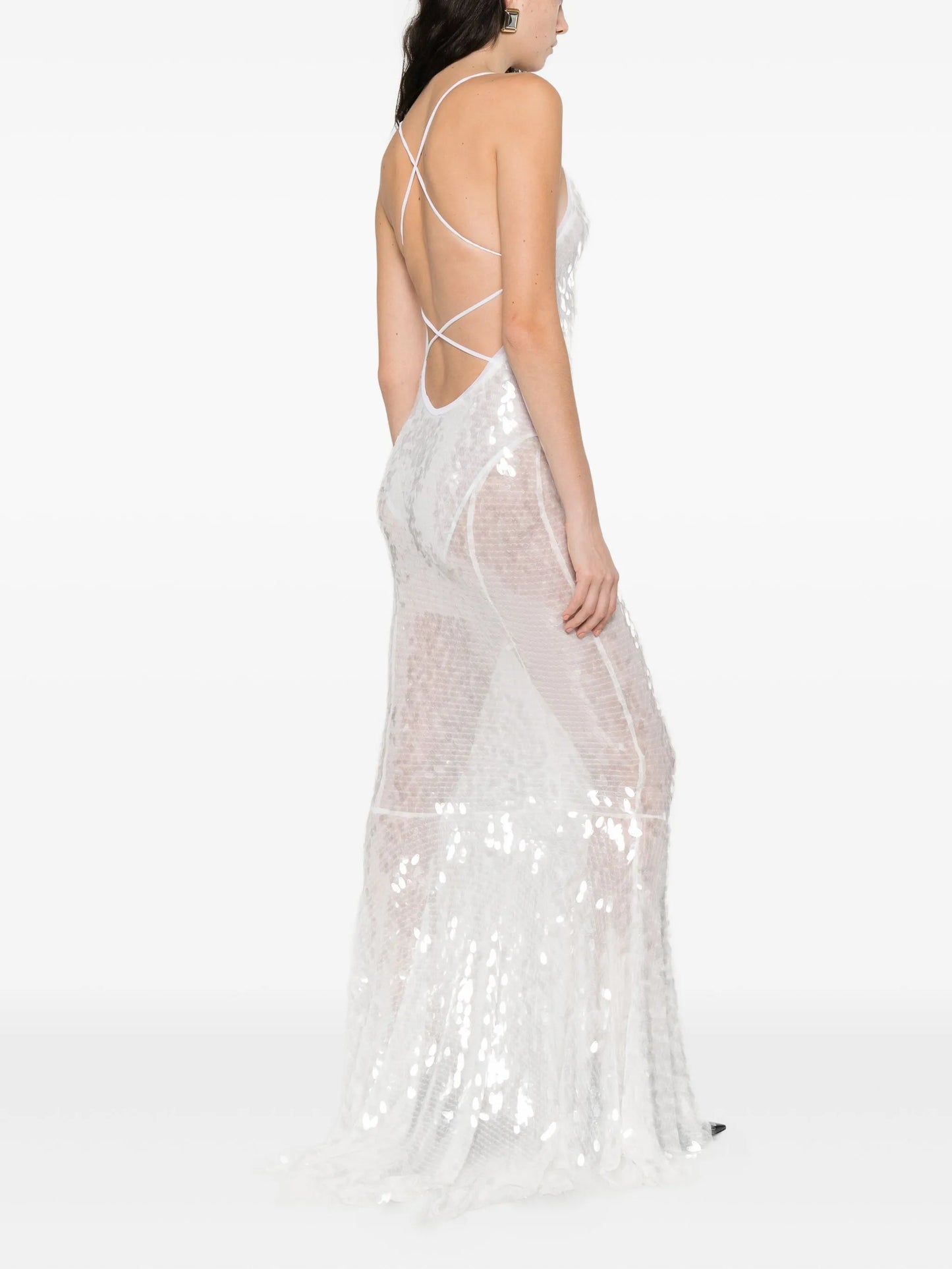 Fara sequin-embellished gown
