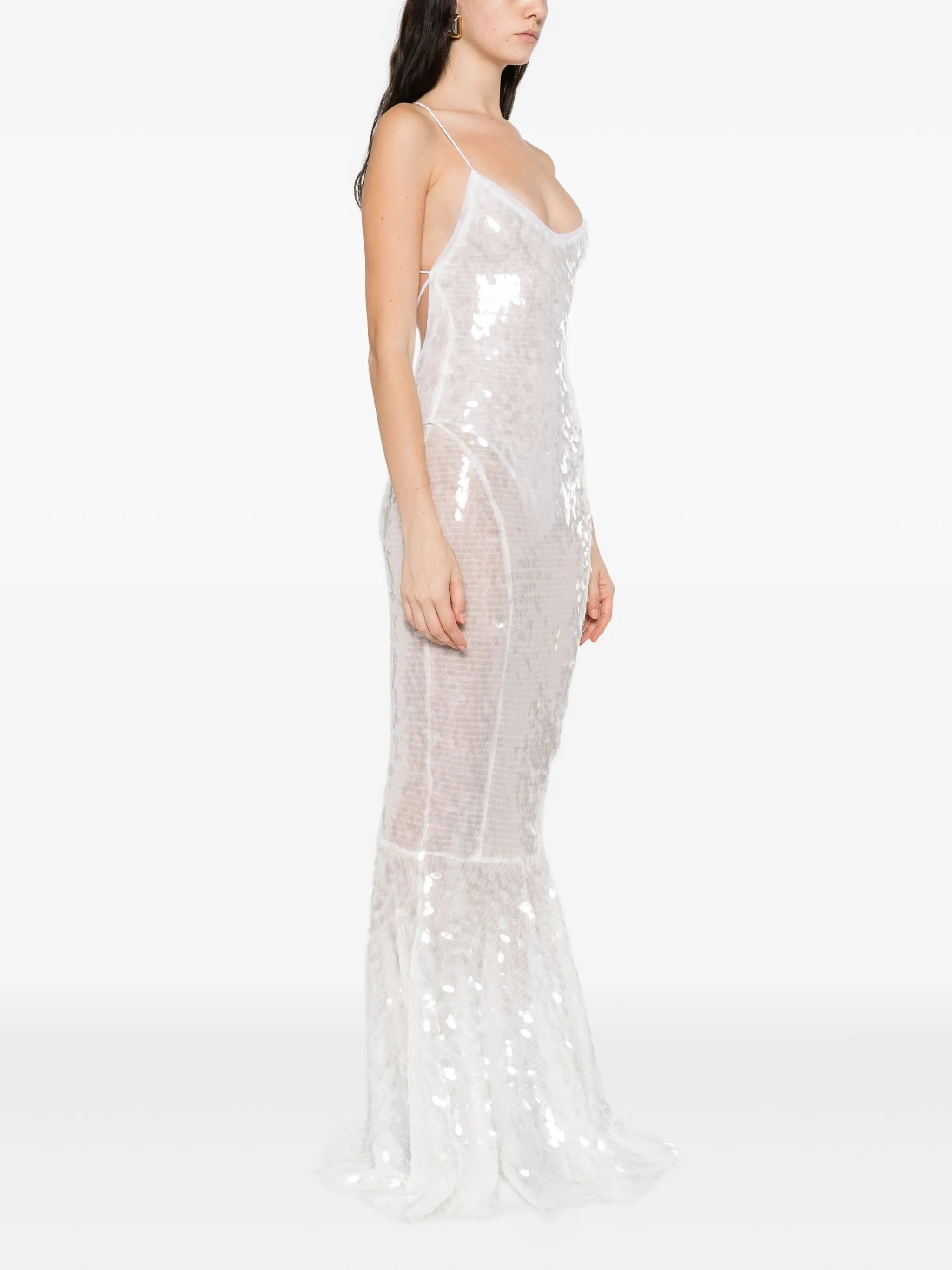 Fara sequin-embellished gown