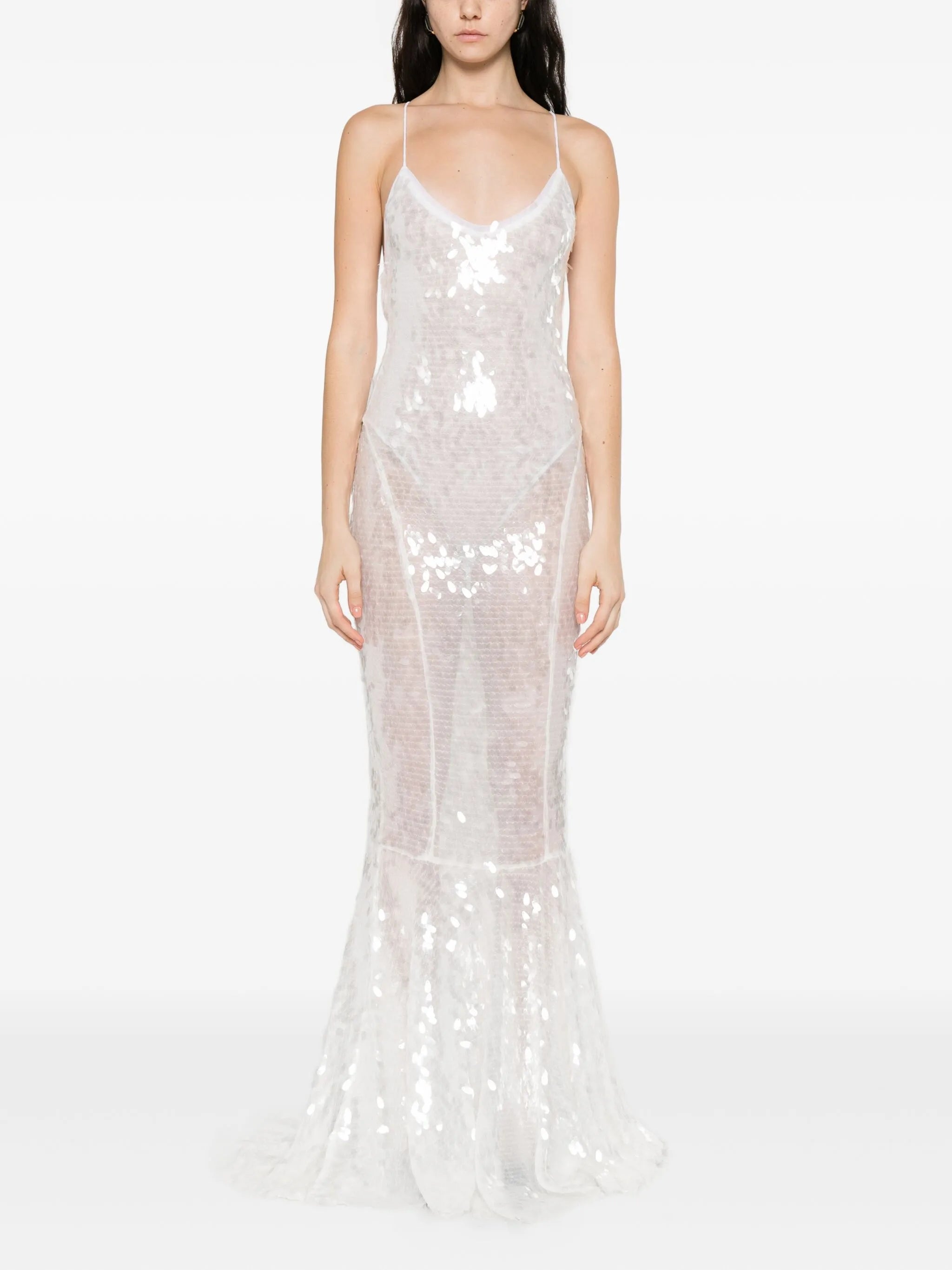 Fara sequin-embellished gown
