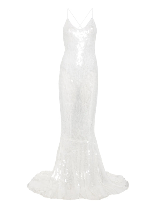 Fara sequin-embellished gown
