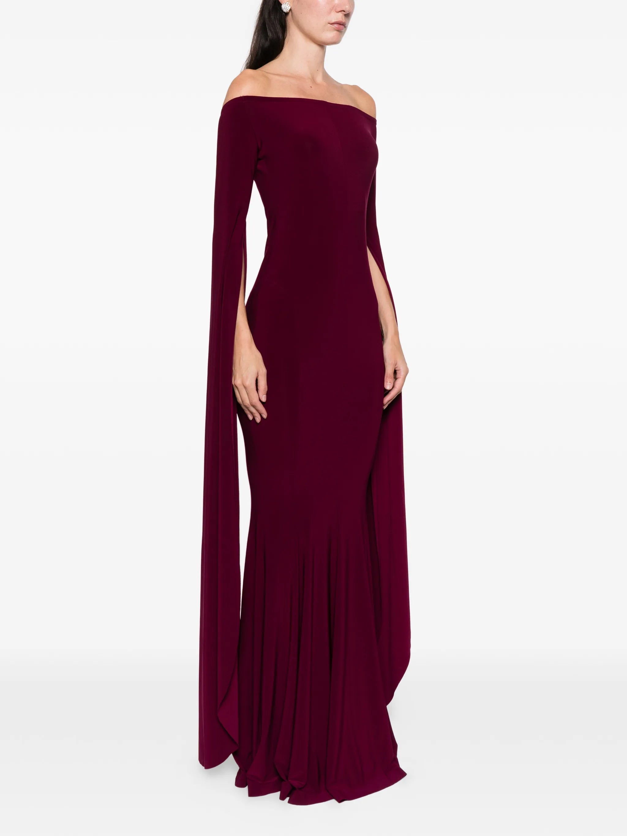 long-sleeve maxi dress