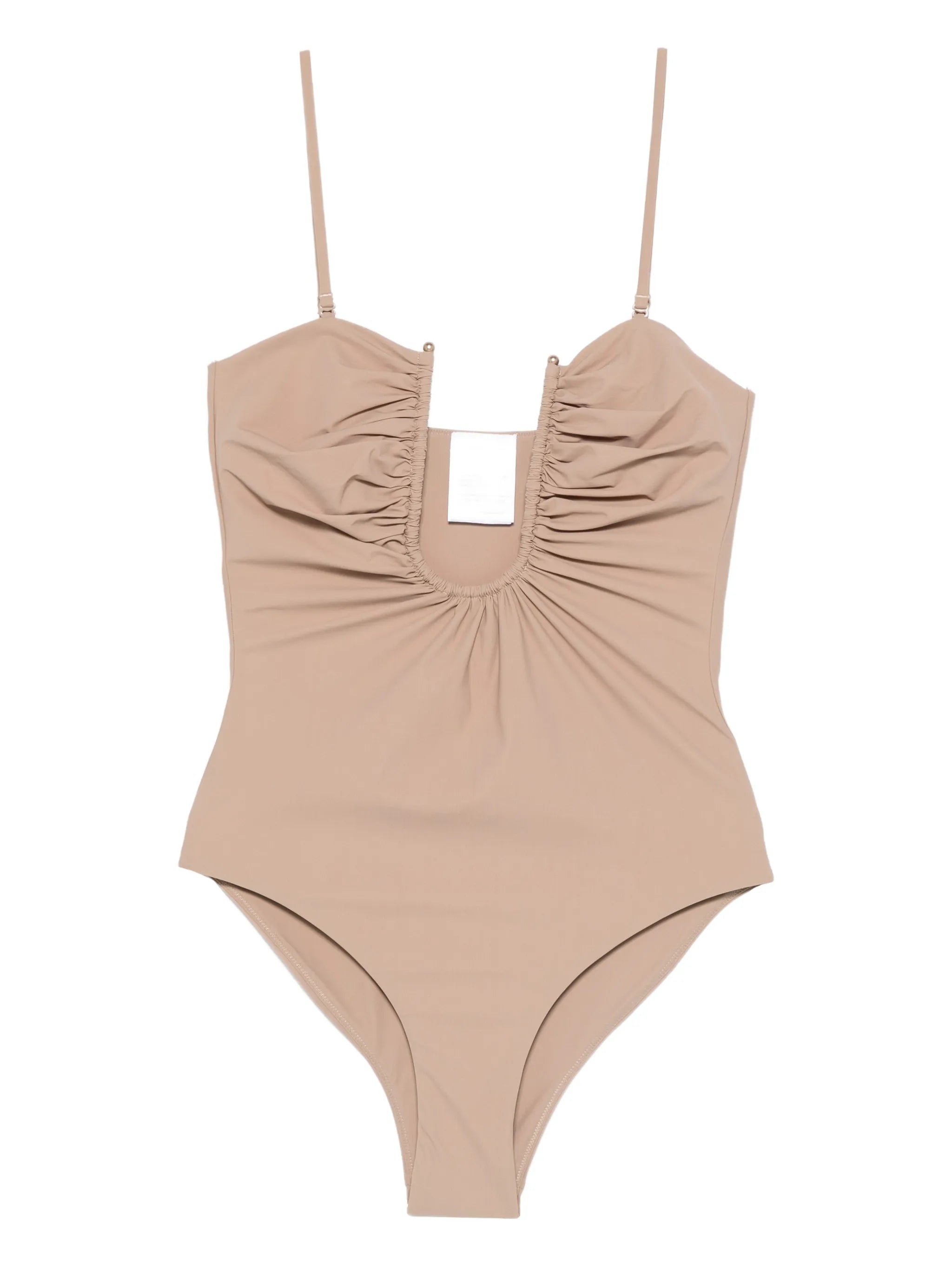 Arced ruched swimsuit