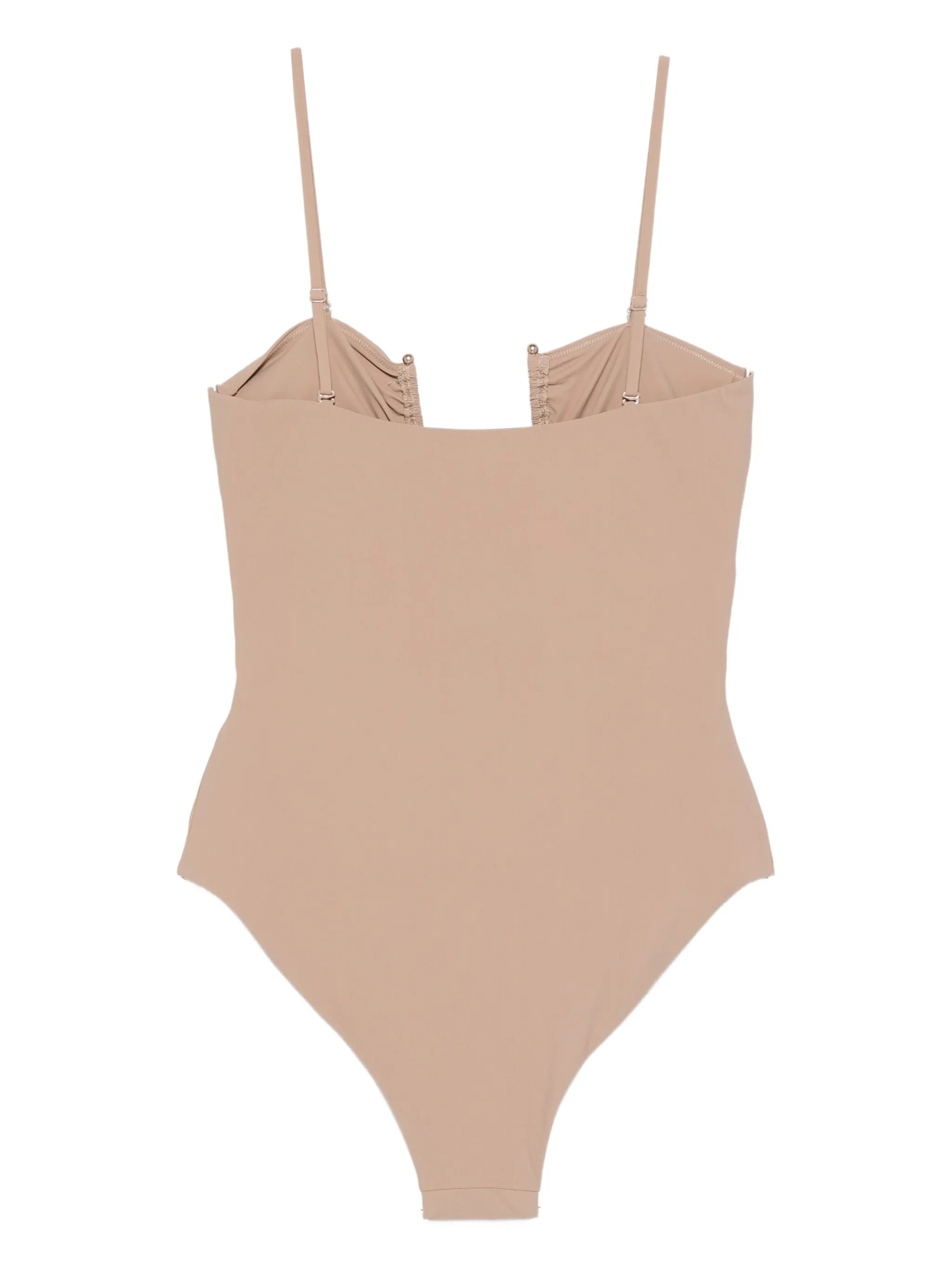 ruched one-piece swimsuit