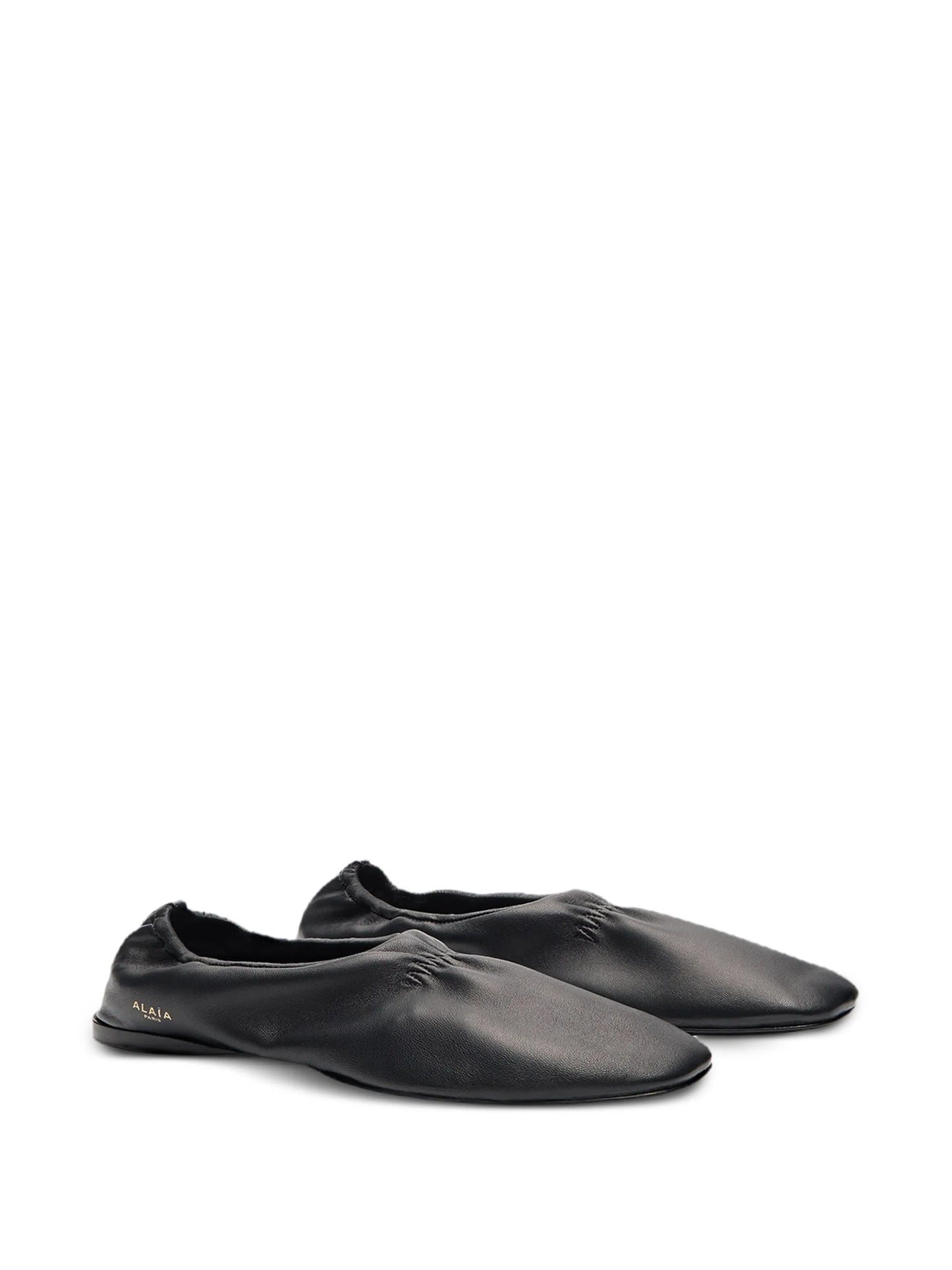 leather ballet flats