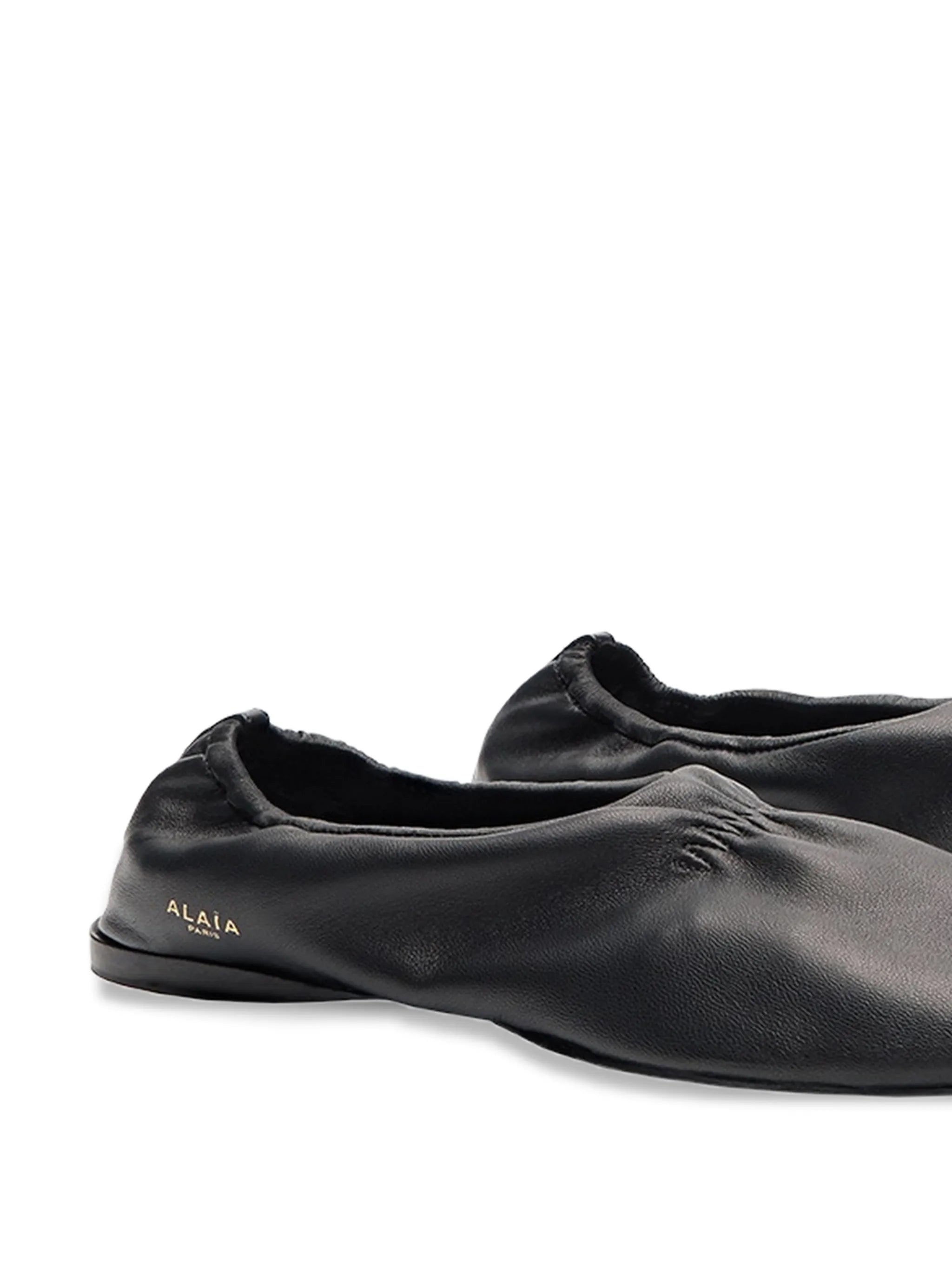 leather ballet flats