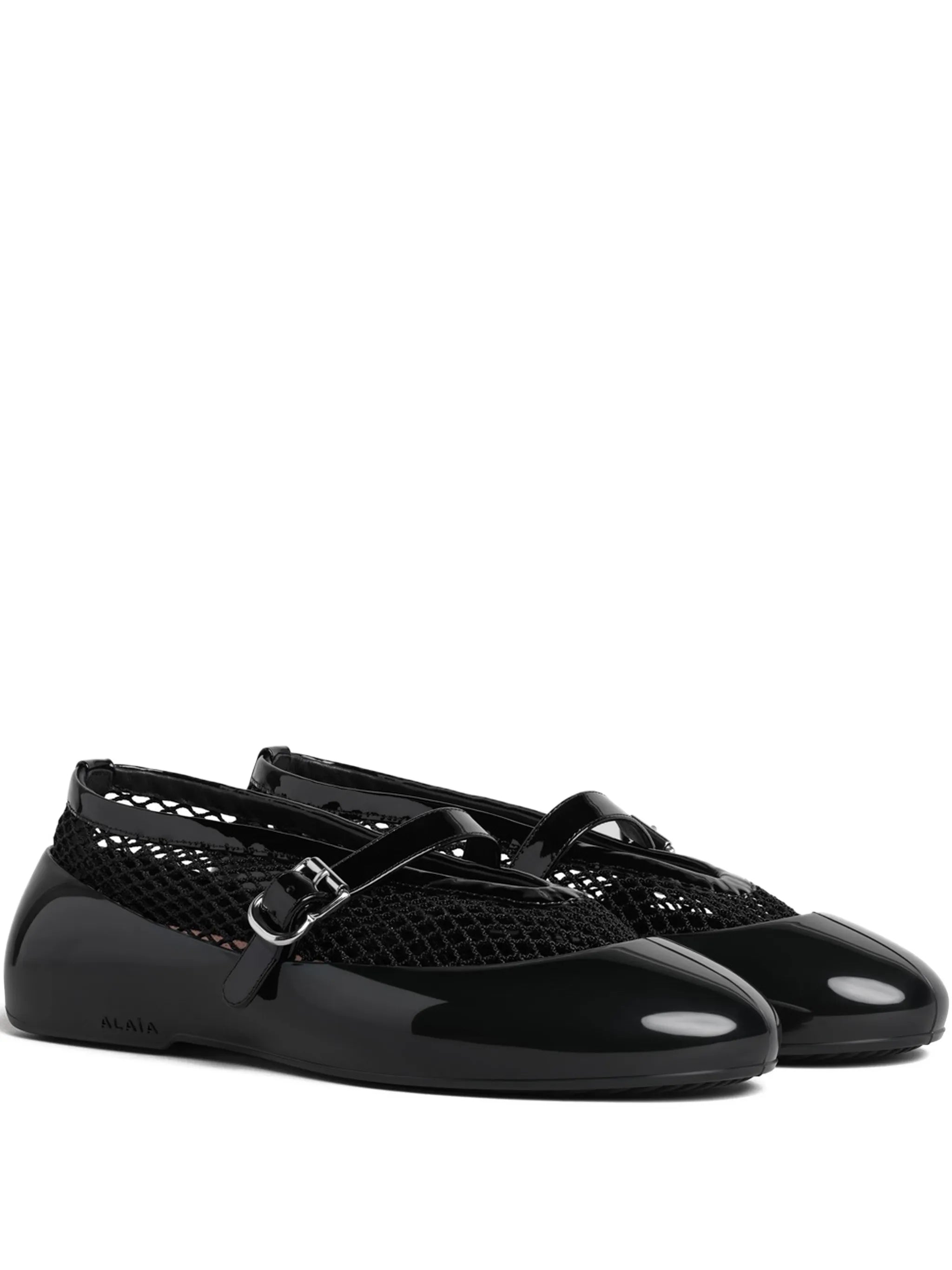 buckled ballet flats