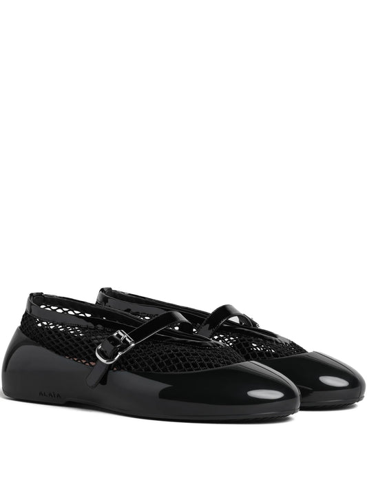 buckled ballet flats