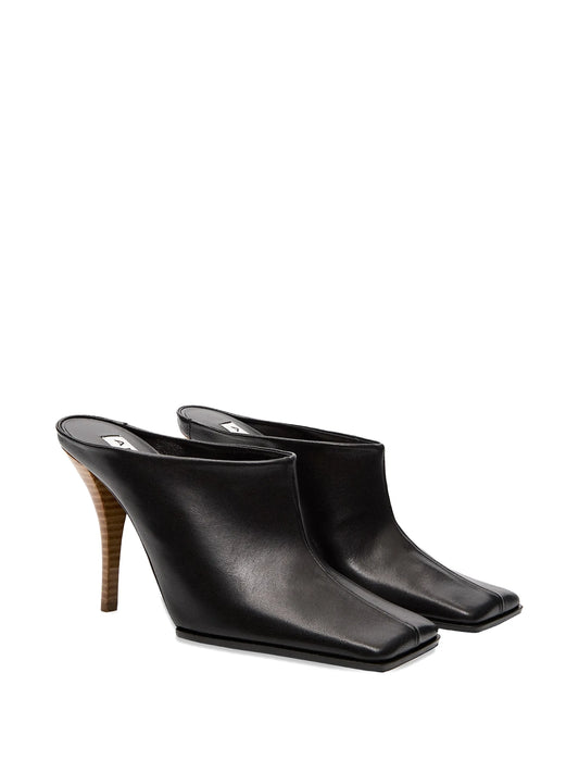 square-toe mules