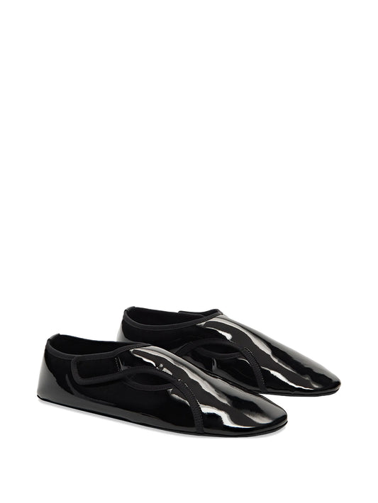 patent-finish ballet flats