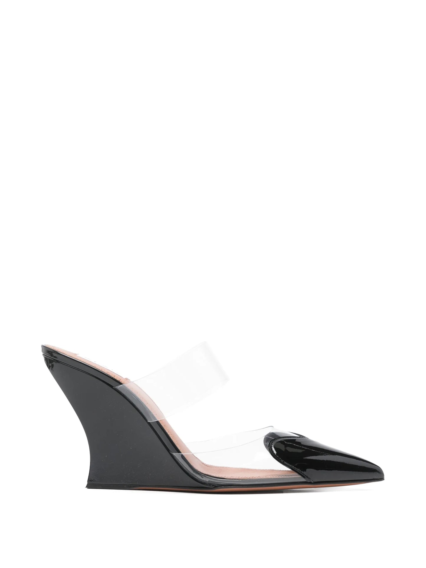 Le Coeur pointed-toe wedge mules