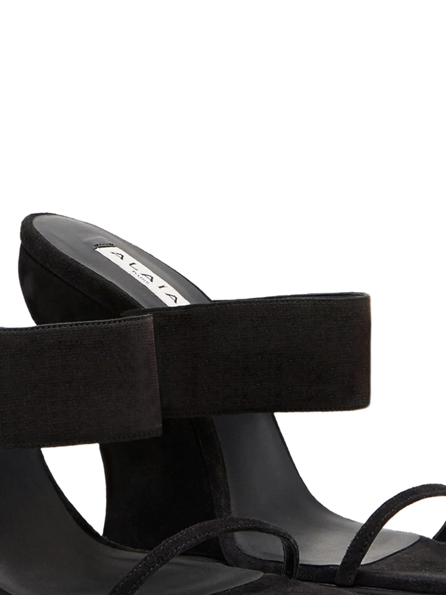 square-toe curved wedge mules