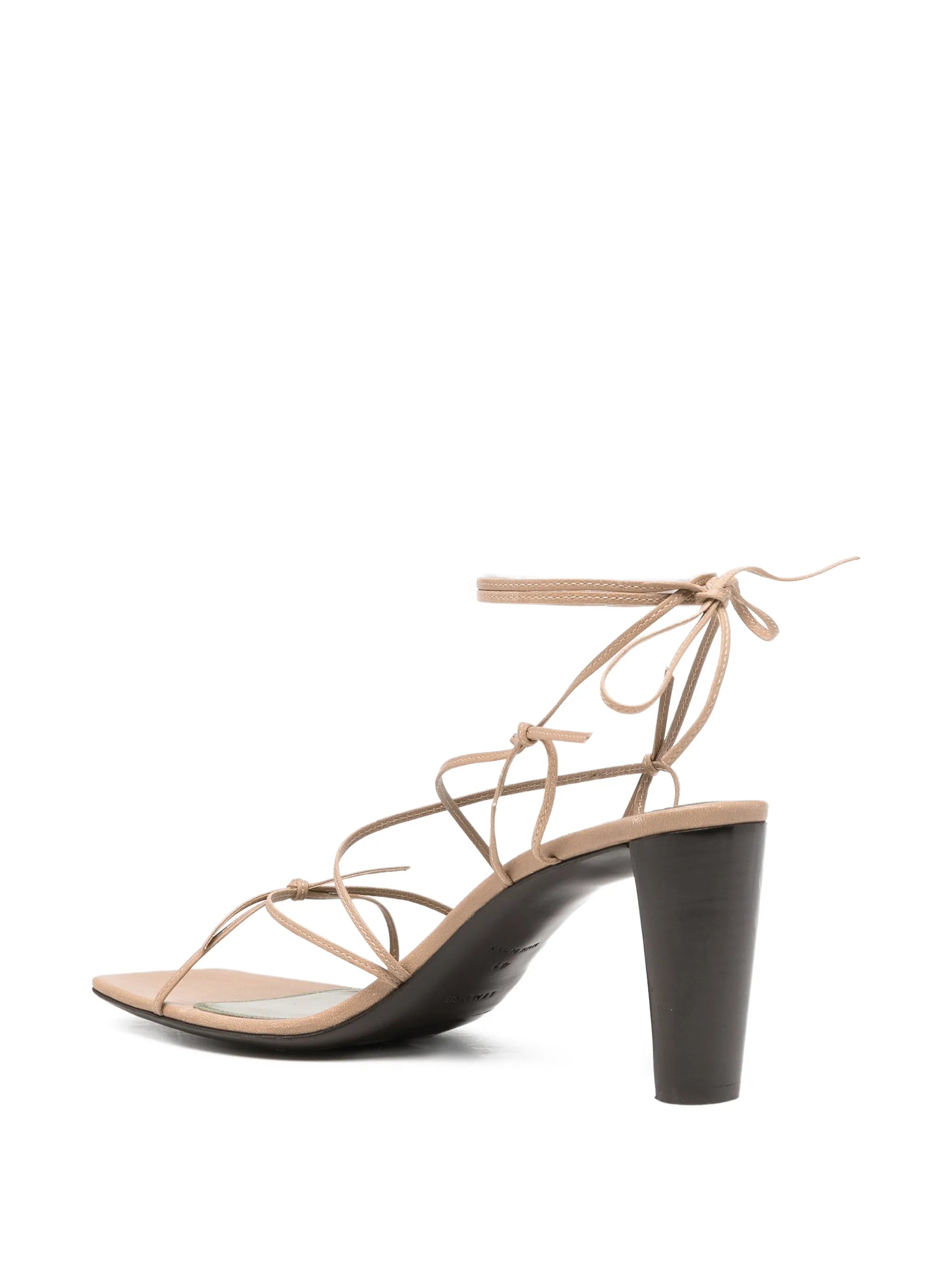 mignons sandals 80 mm heel in leather