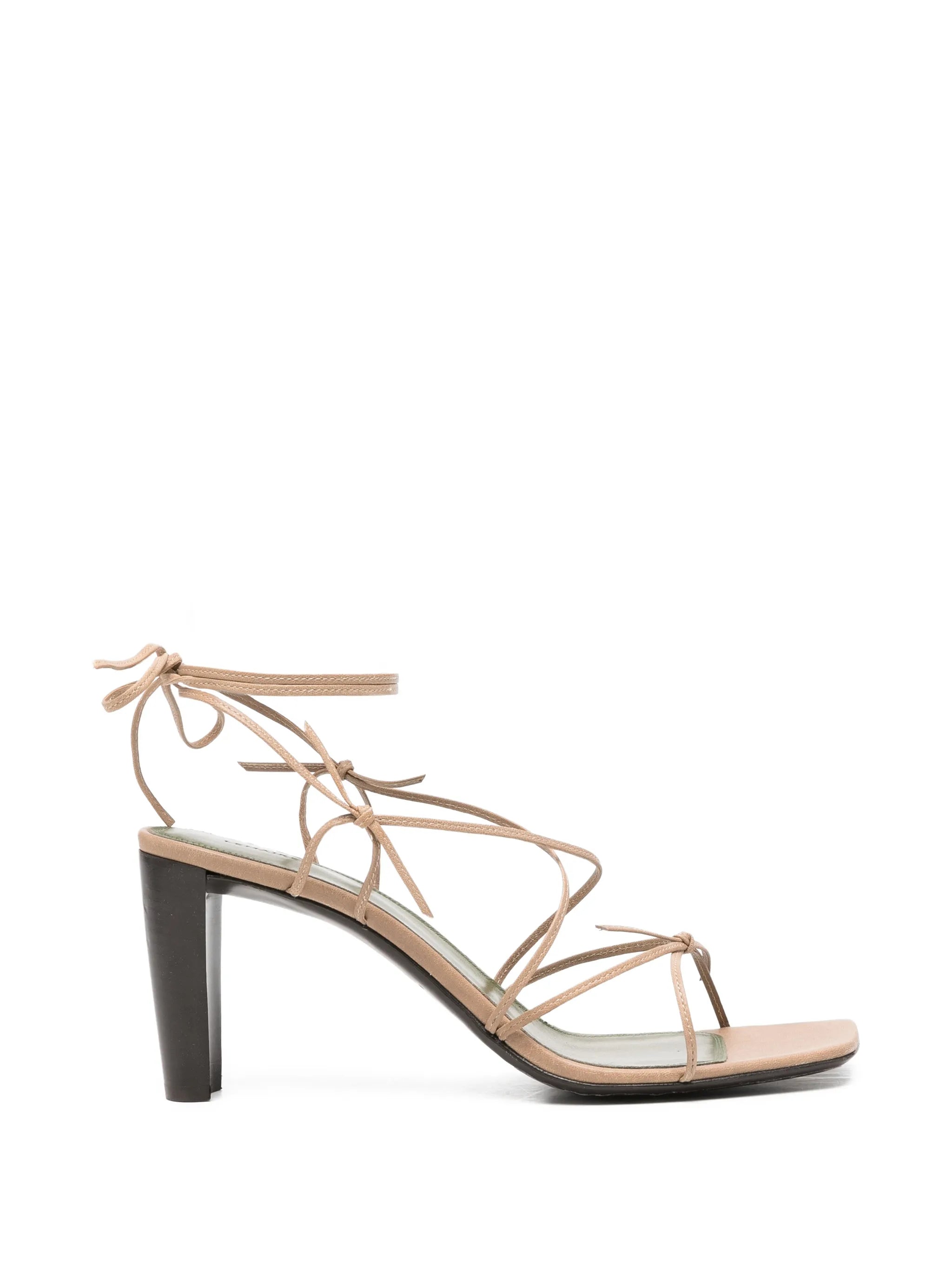 mignons sandals 80 mm heel in leather