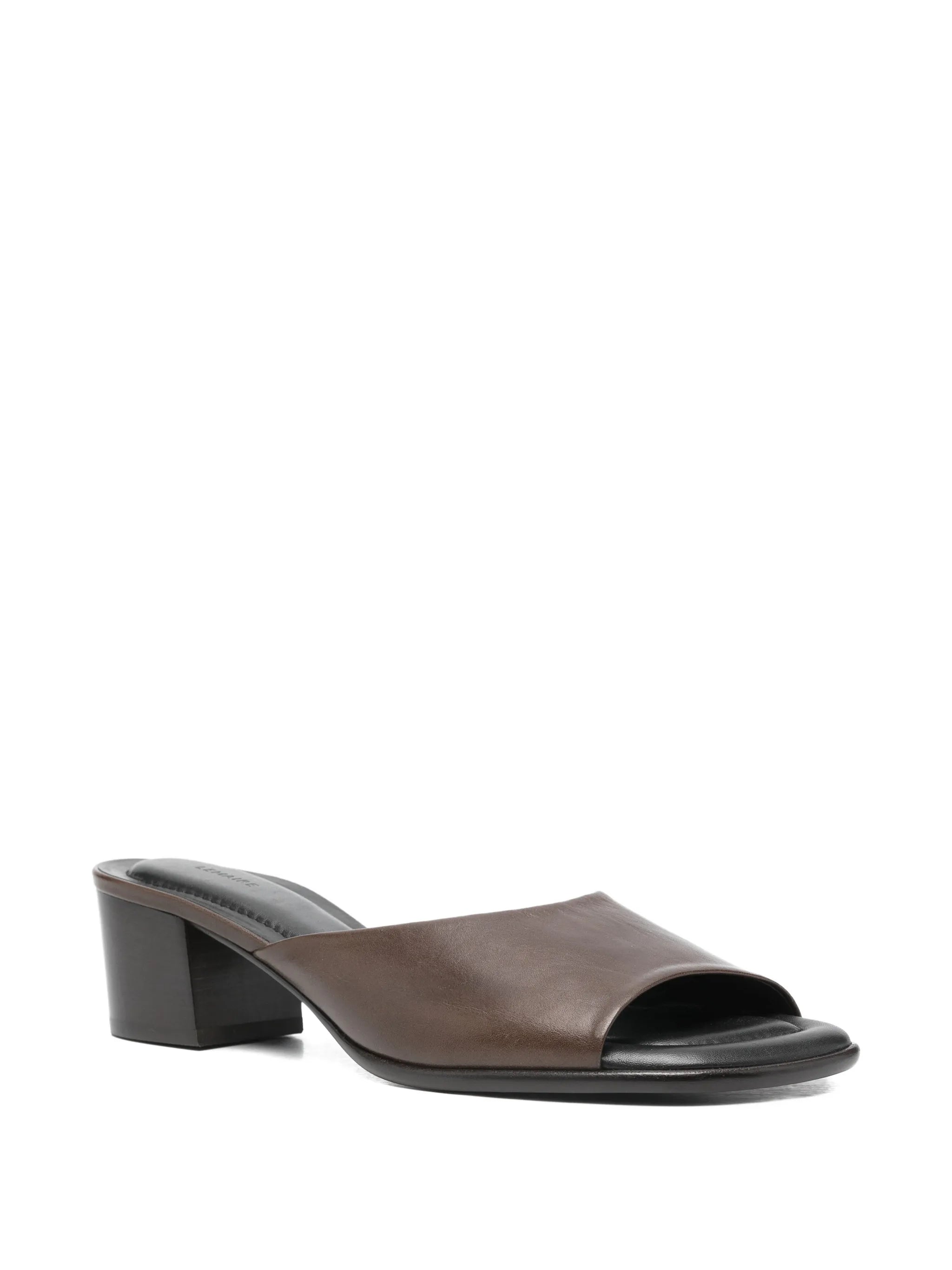 square-toe heeled mules