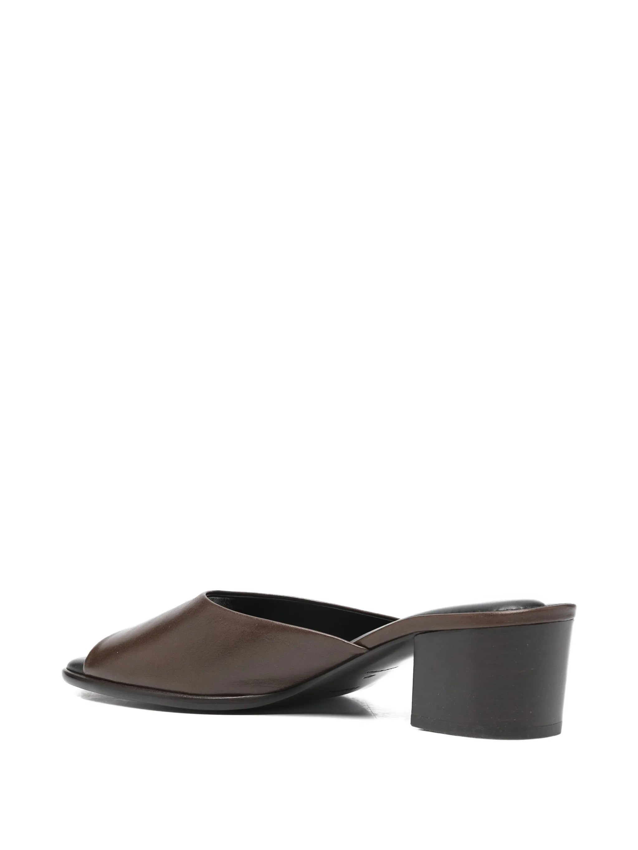 square-toe heeled mules