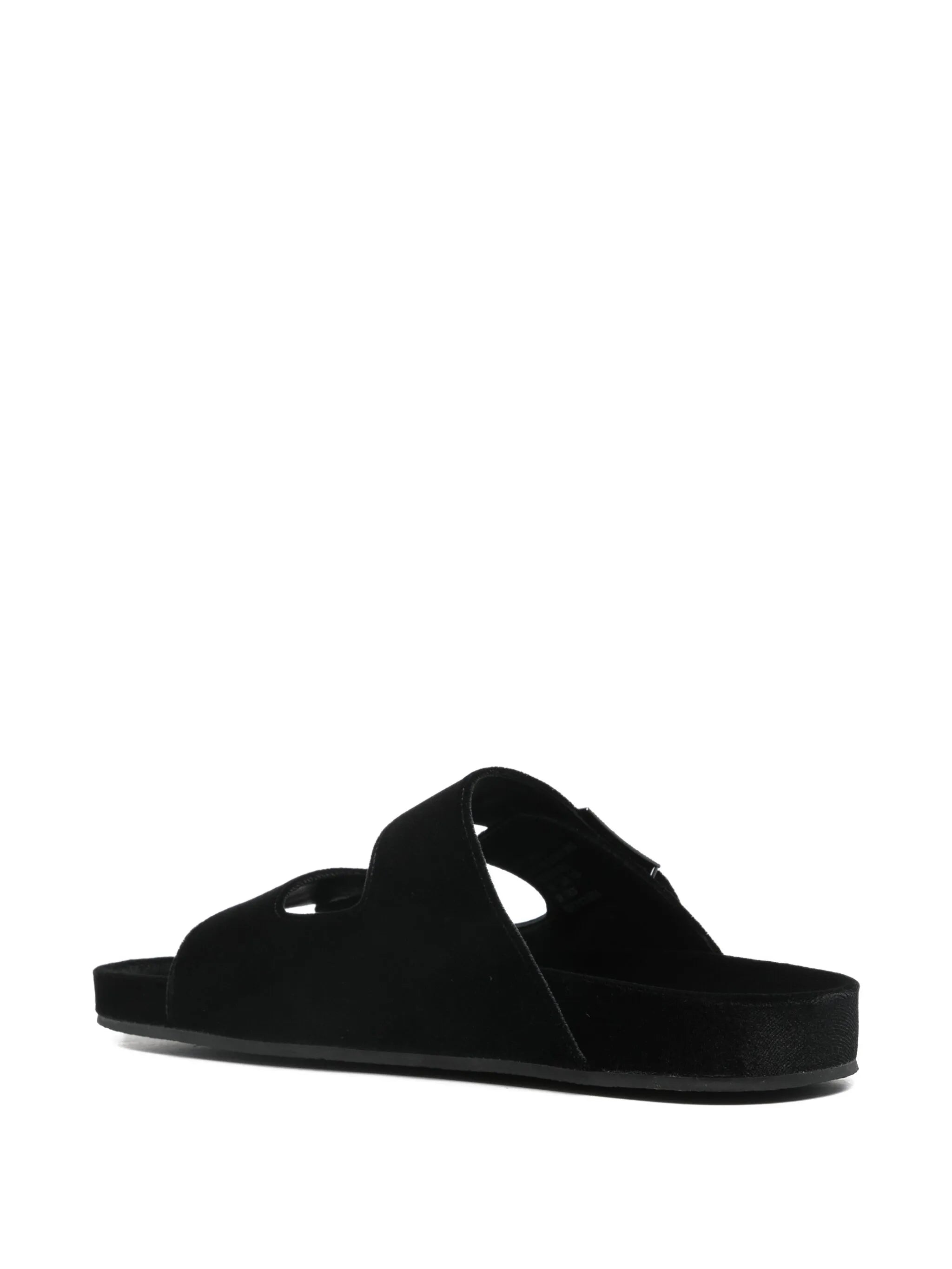 pave flat slide sandals