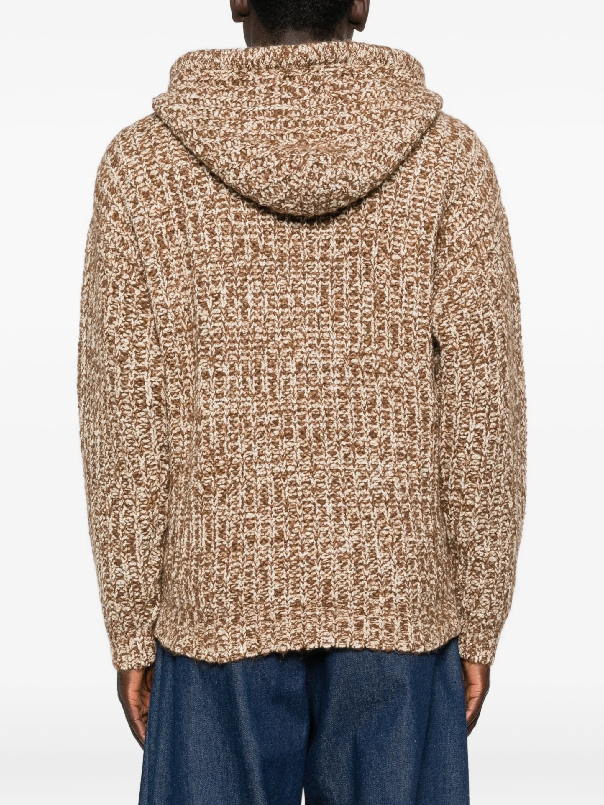 zip-fastening hoodie