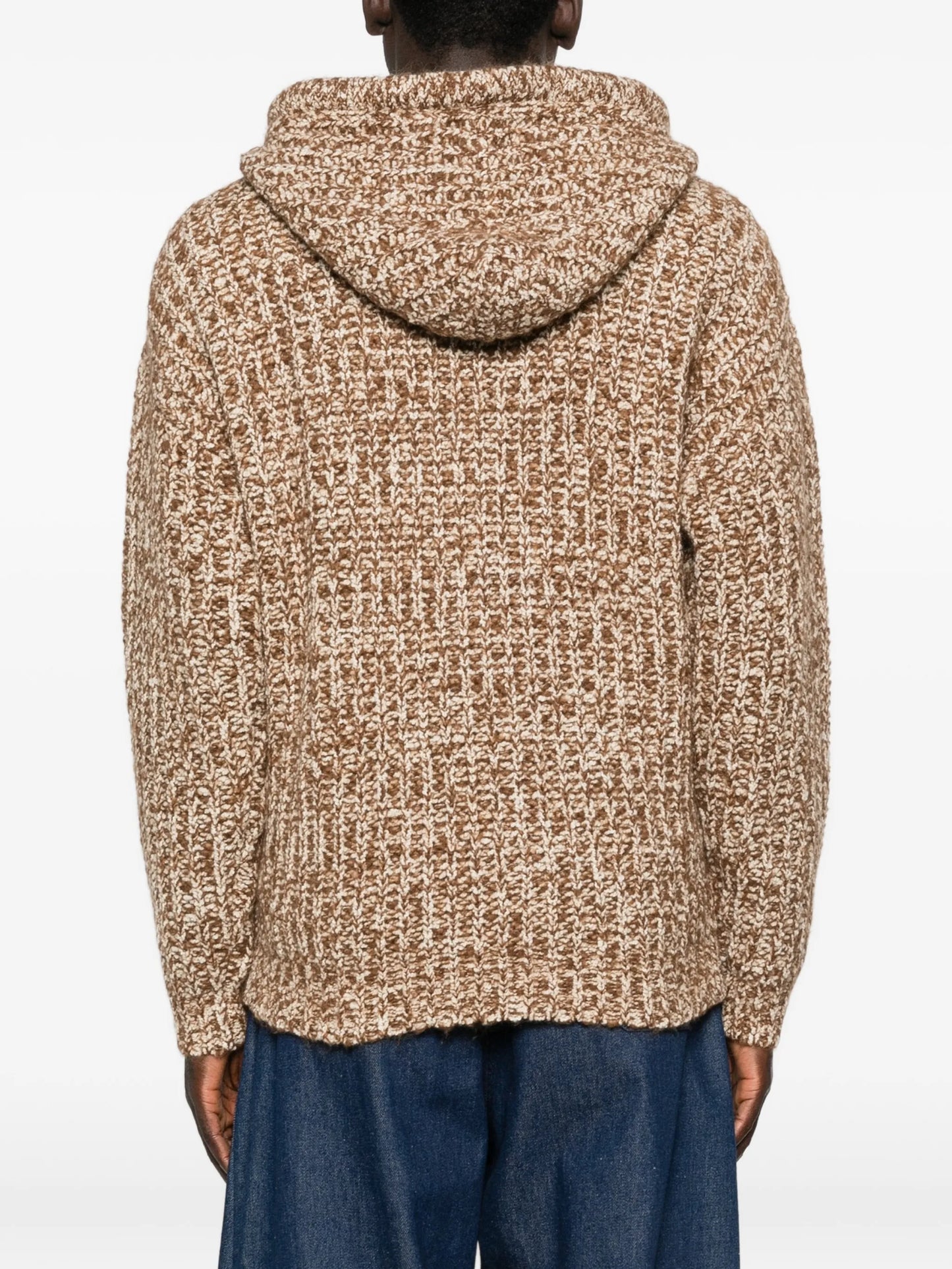 zip-fastening hoodie