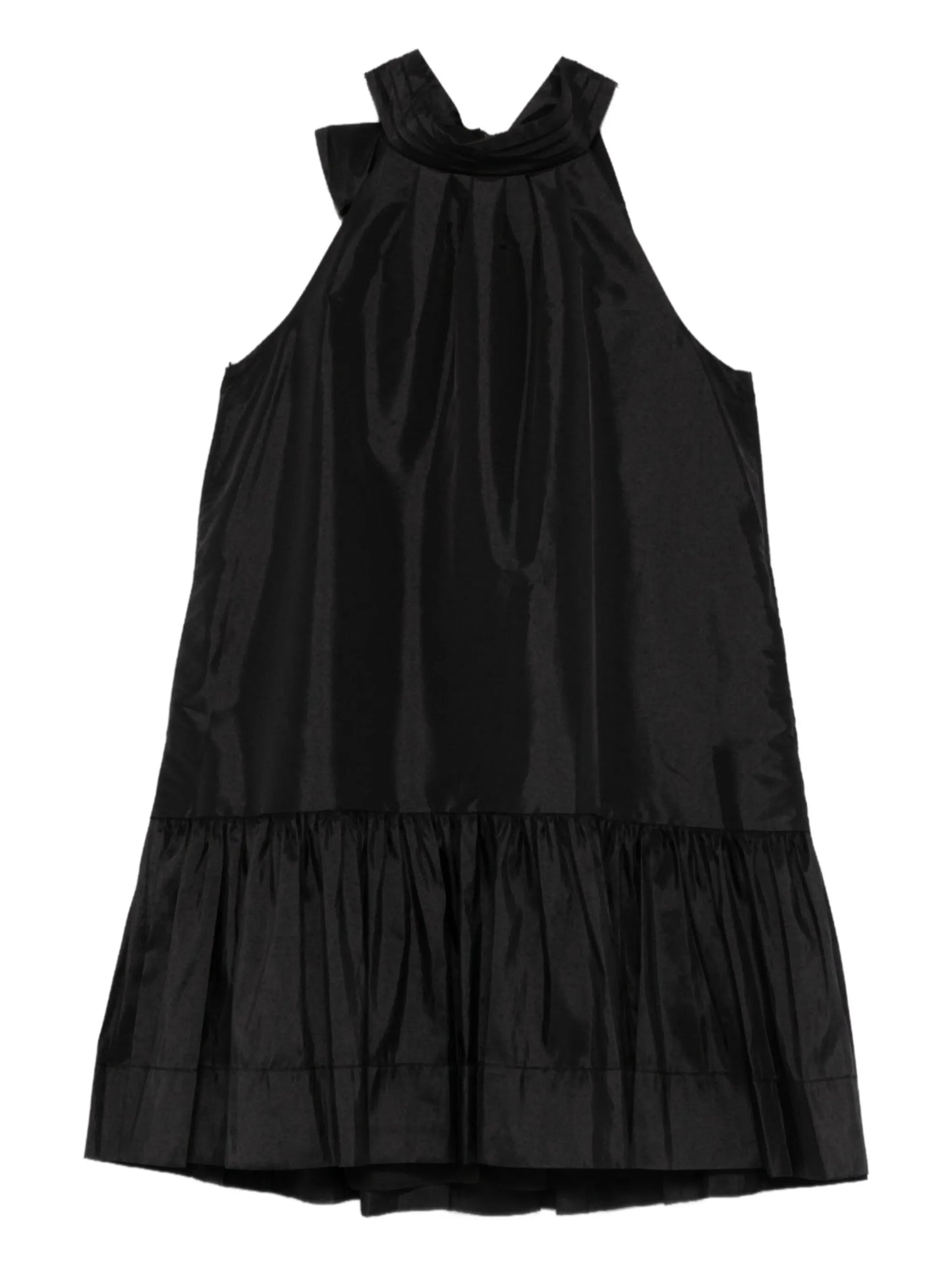 tie-fastening mini dress