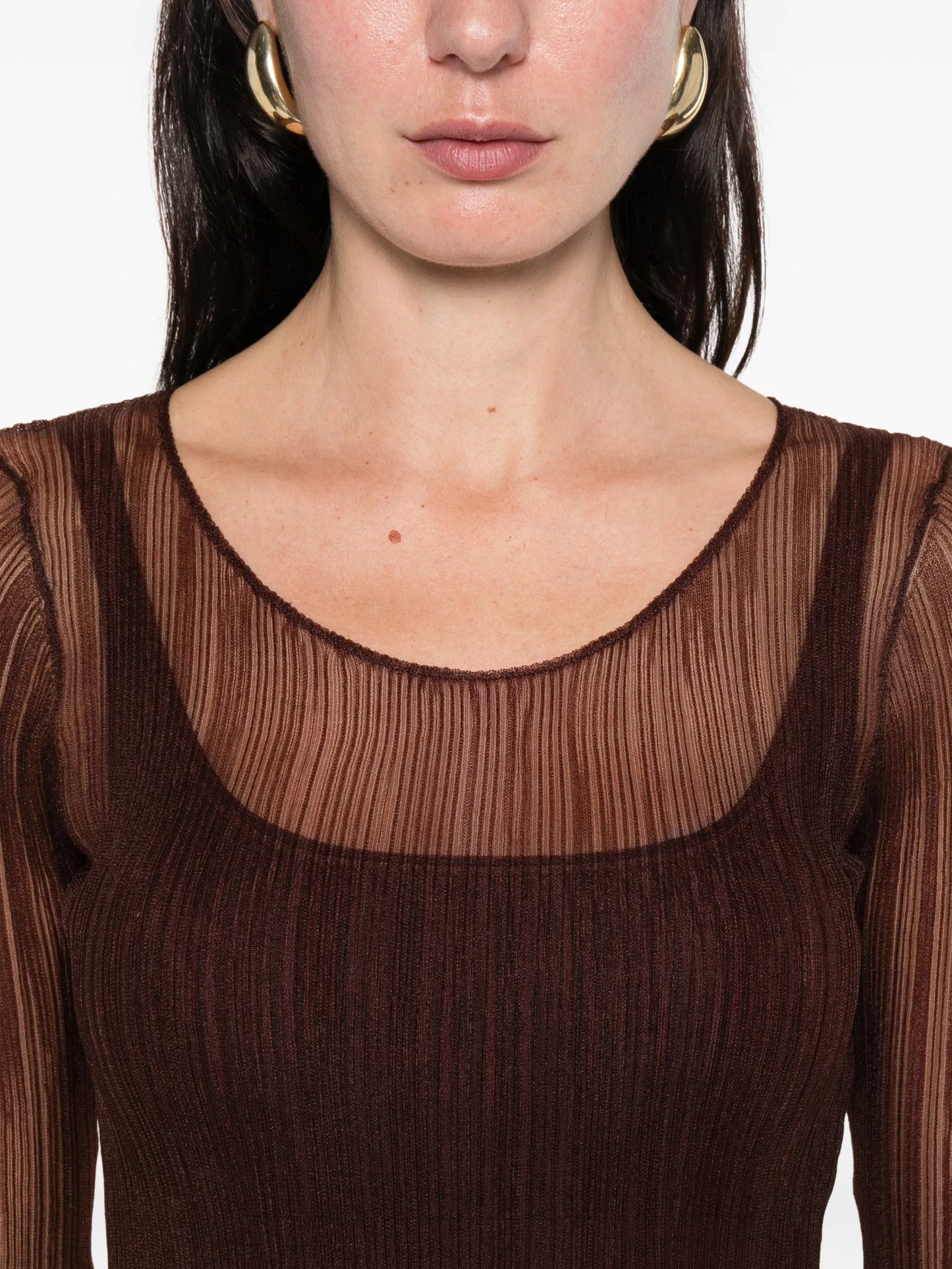 square-neck top