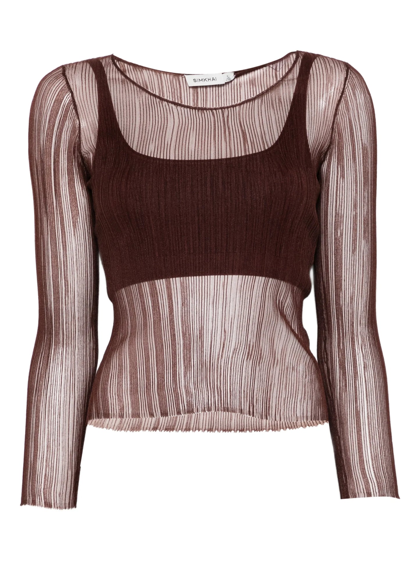square-neck top