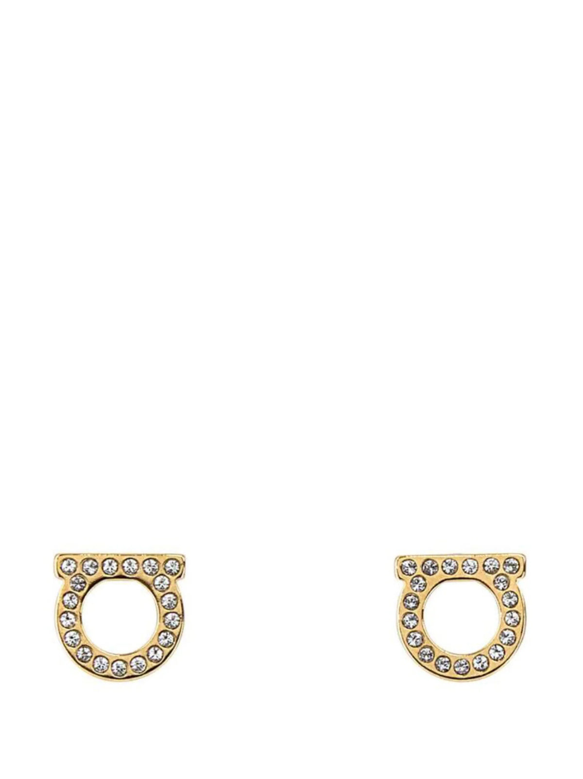 Gancini crystal-embellished earrings