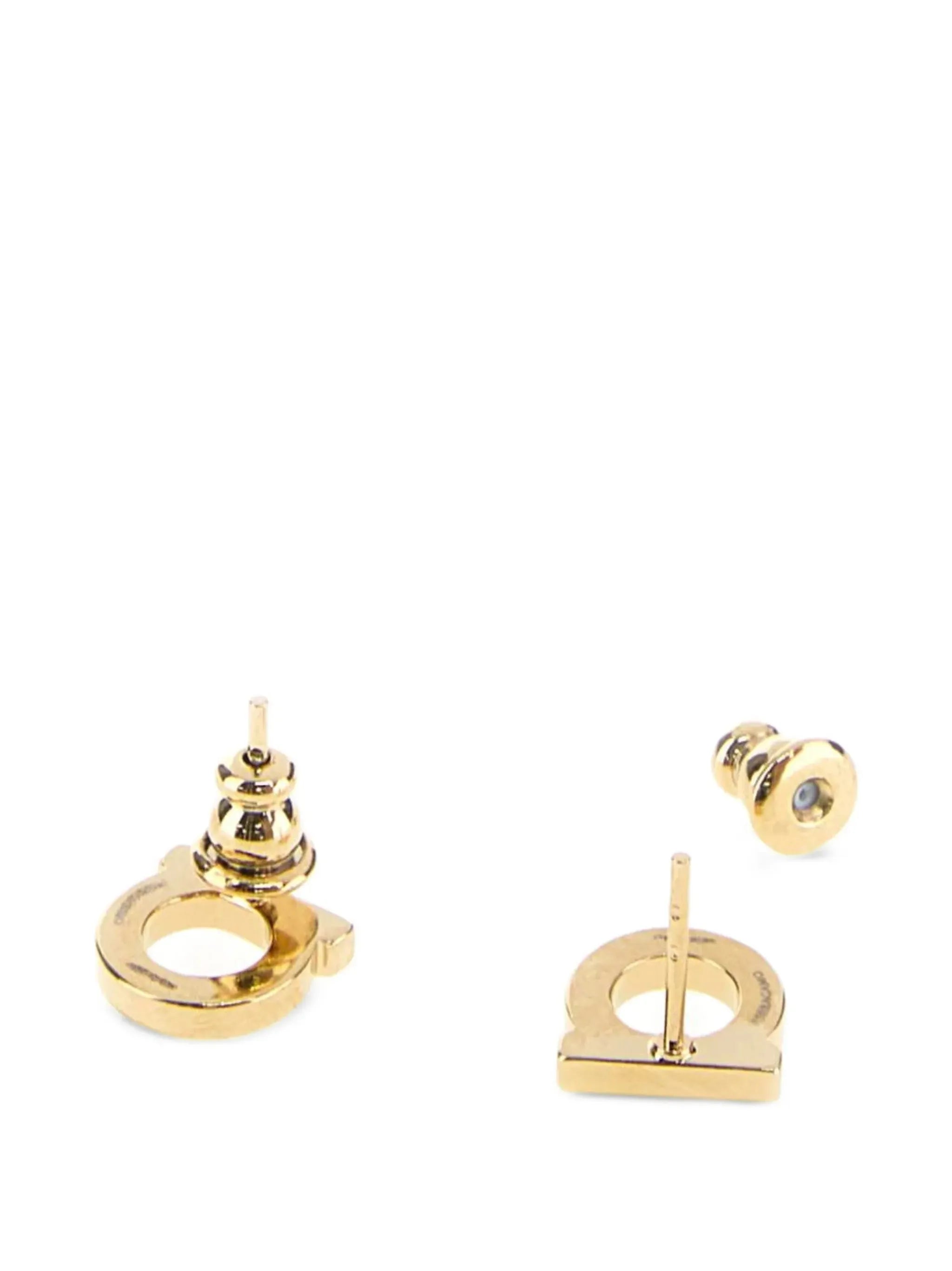 Gancini crystal-embellished earrings