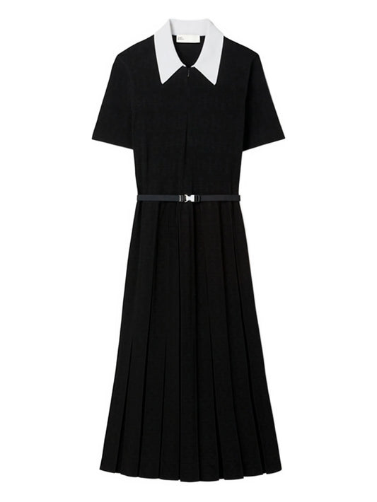 T Monogram pleated dress